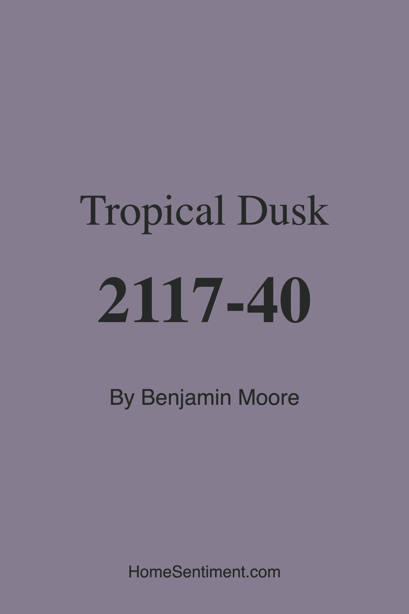 Tropical Dusk 2117-40 by Benjamin Moore