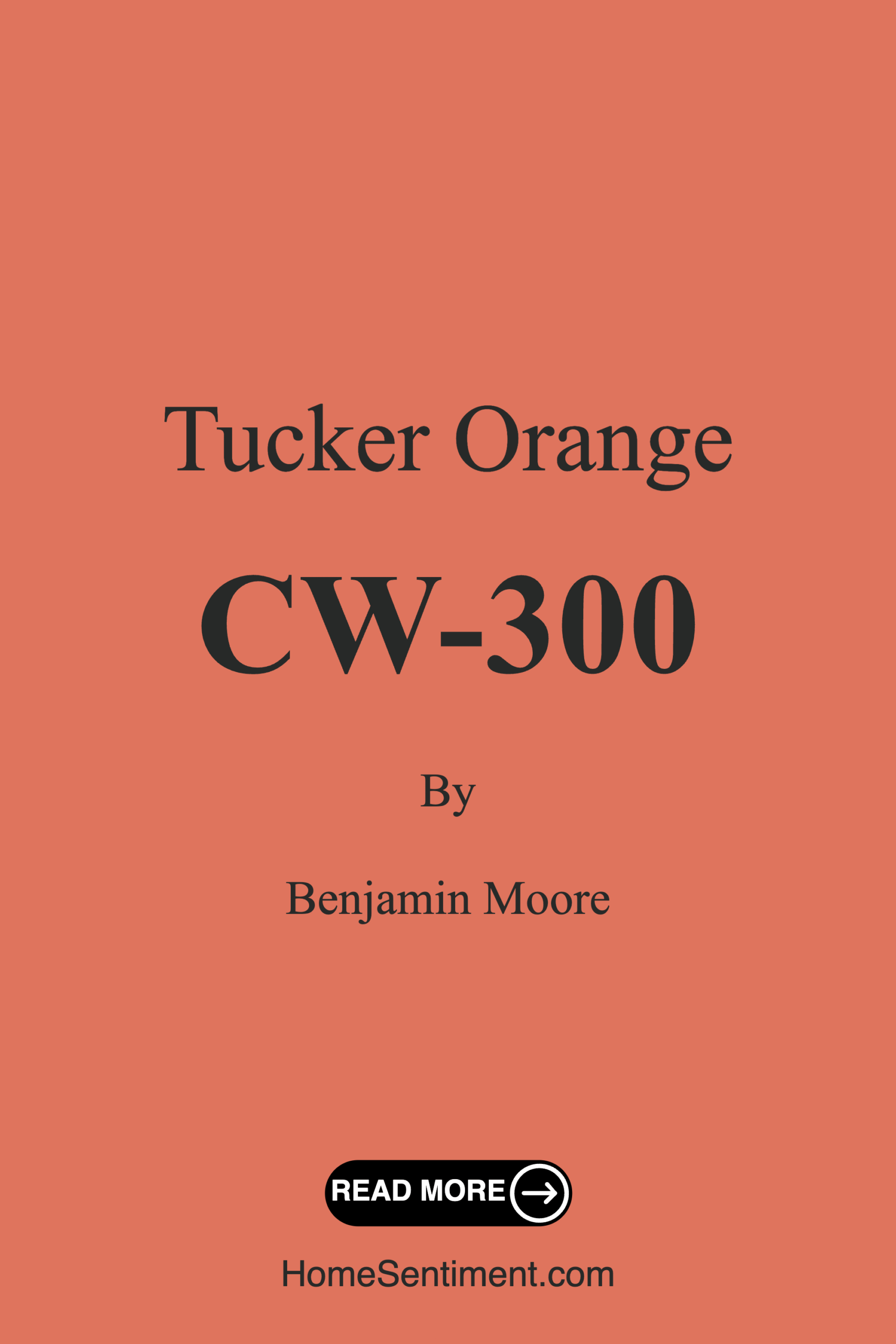 Tucker Orange CW-300 by Benjamin Moore