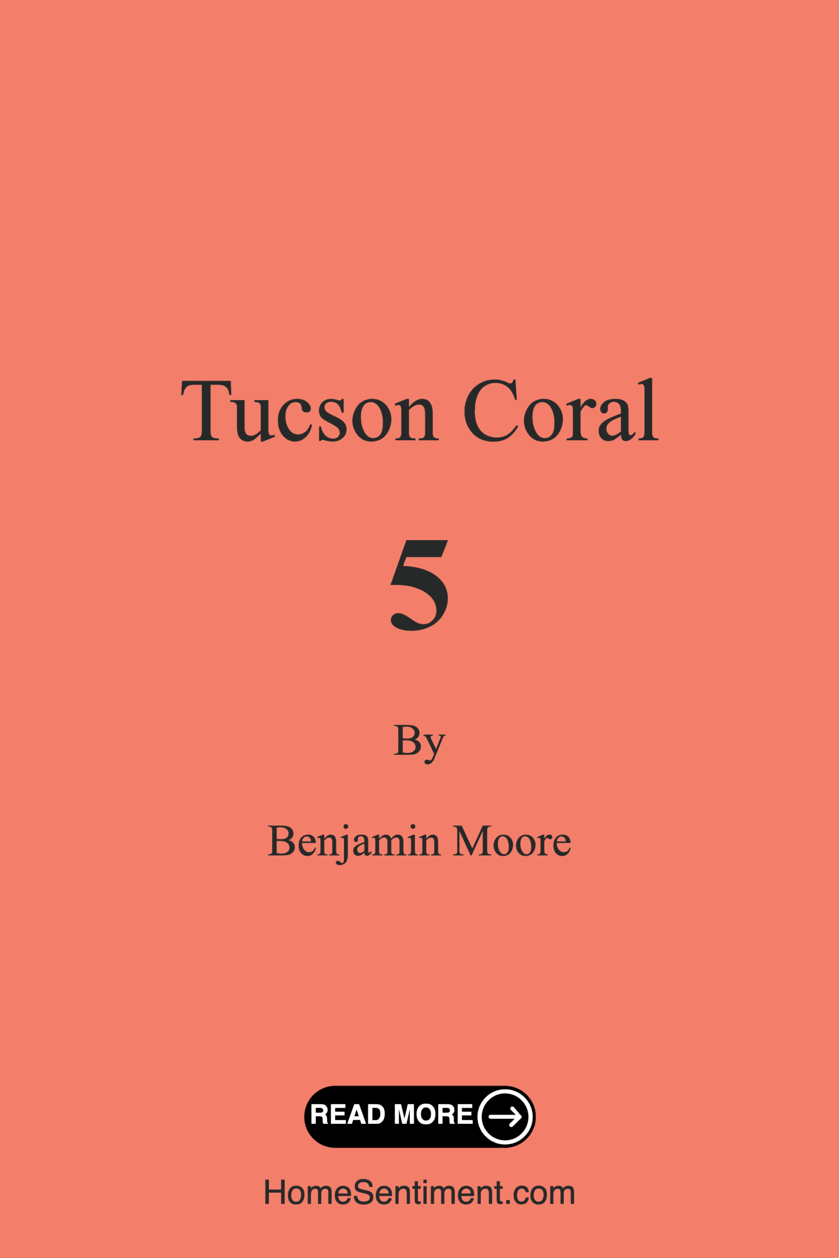Tucson Coral 5 by Benjamin Moore
