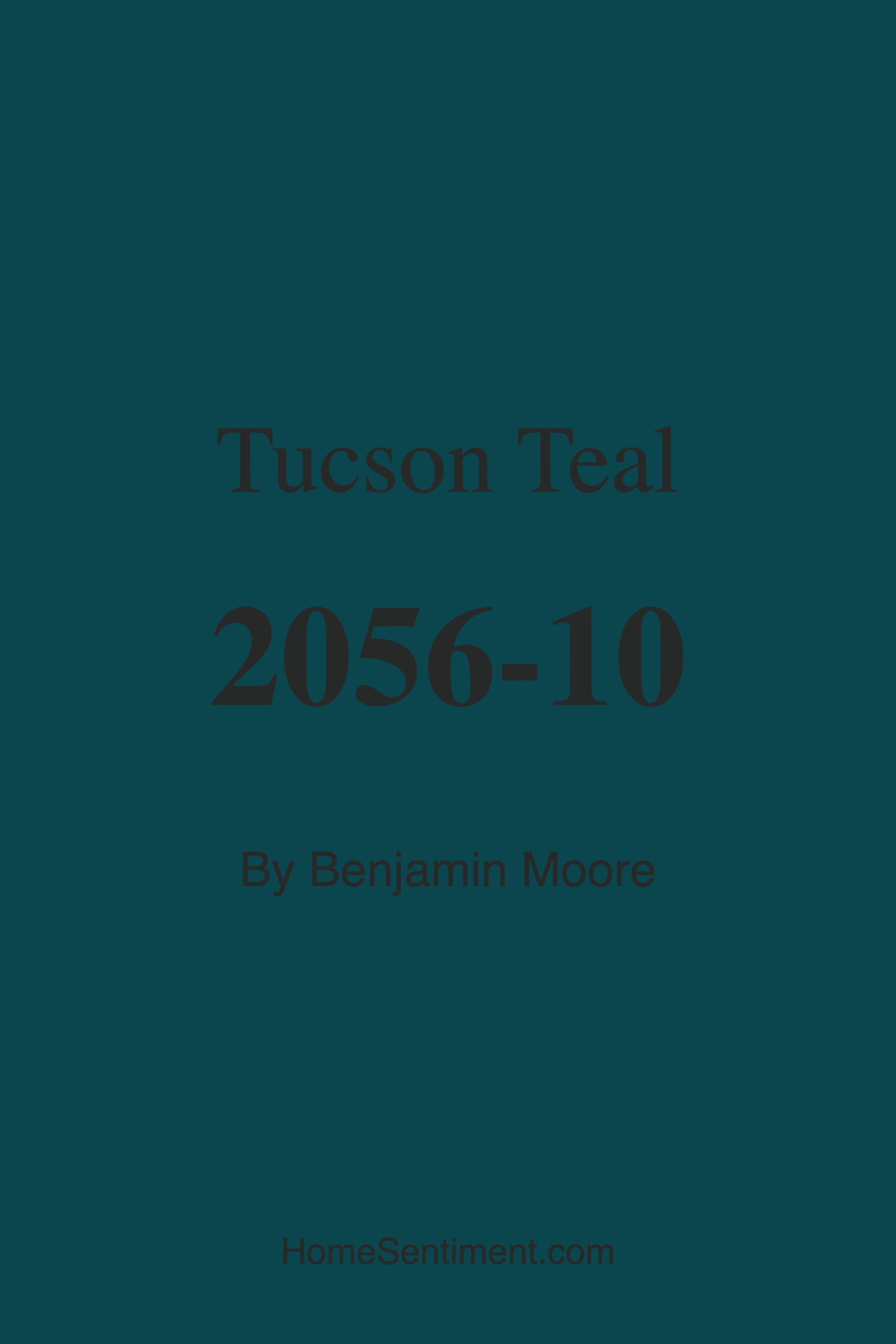 Tucson Teal 2056-10 by Benjamin Moore