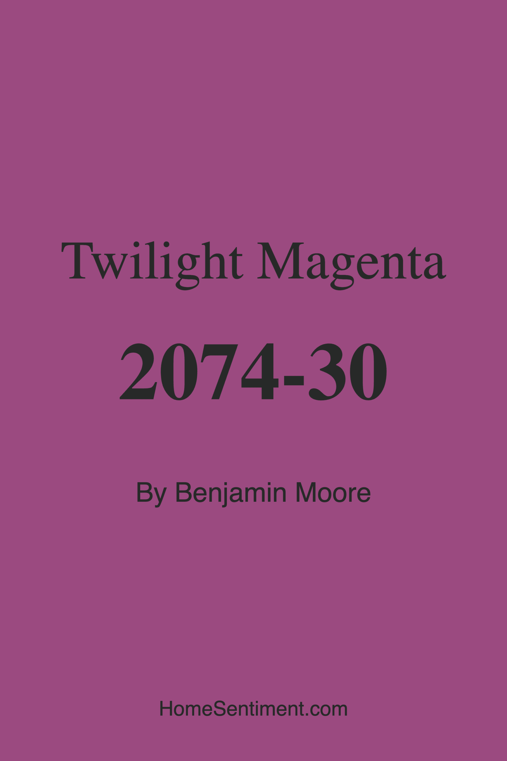 Twilight Magenta 2074-30 by Benjamin Moore