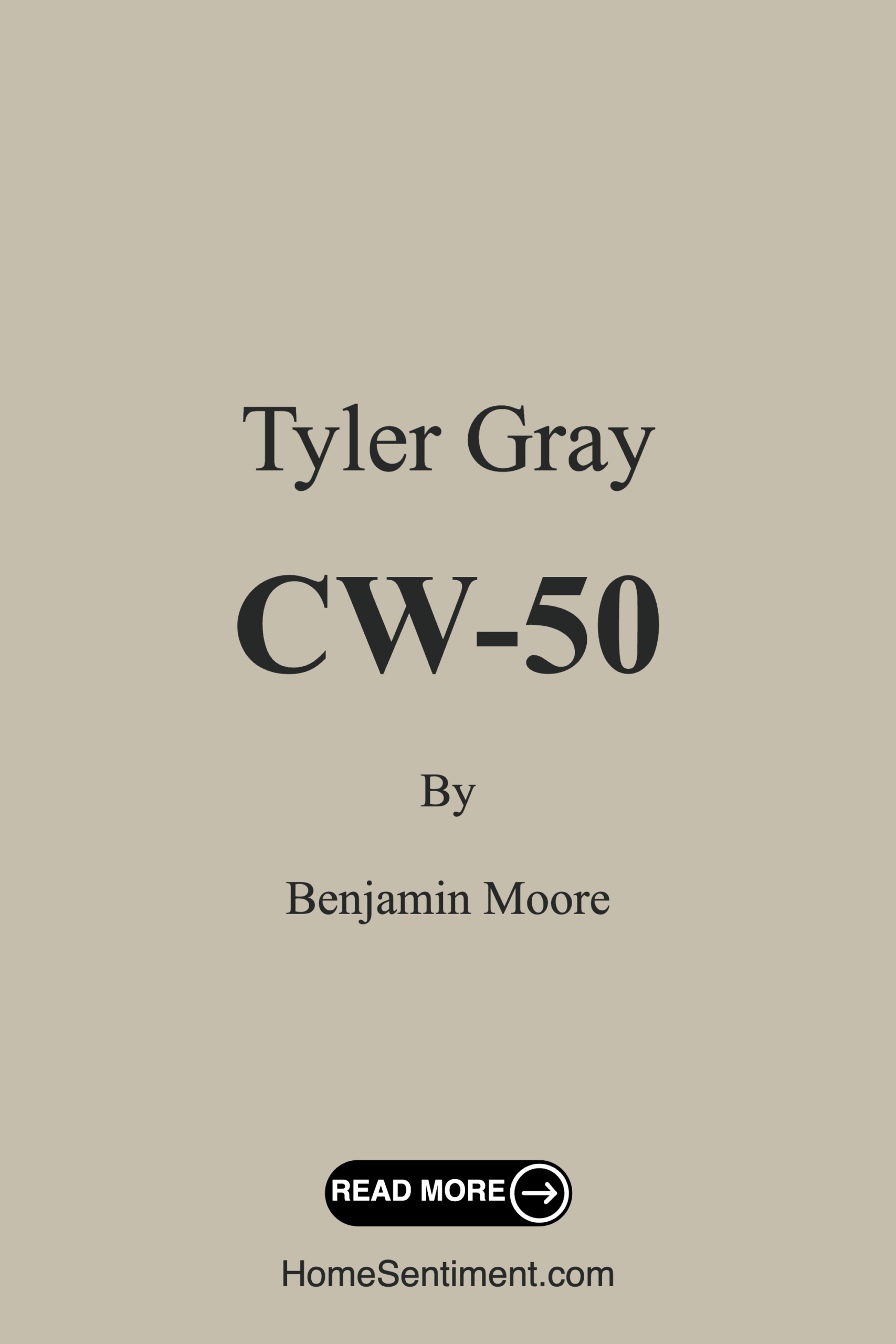 Tyler Gray CW-50 by Benjamin Moore