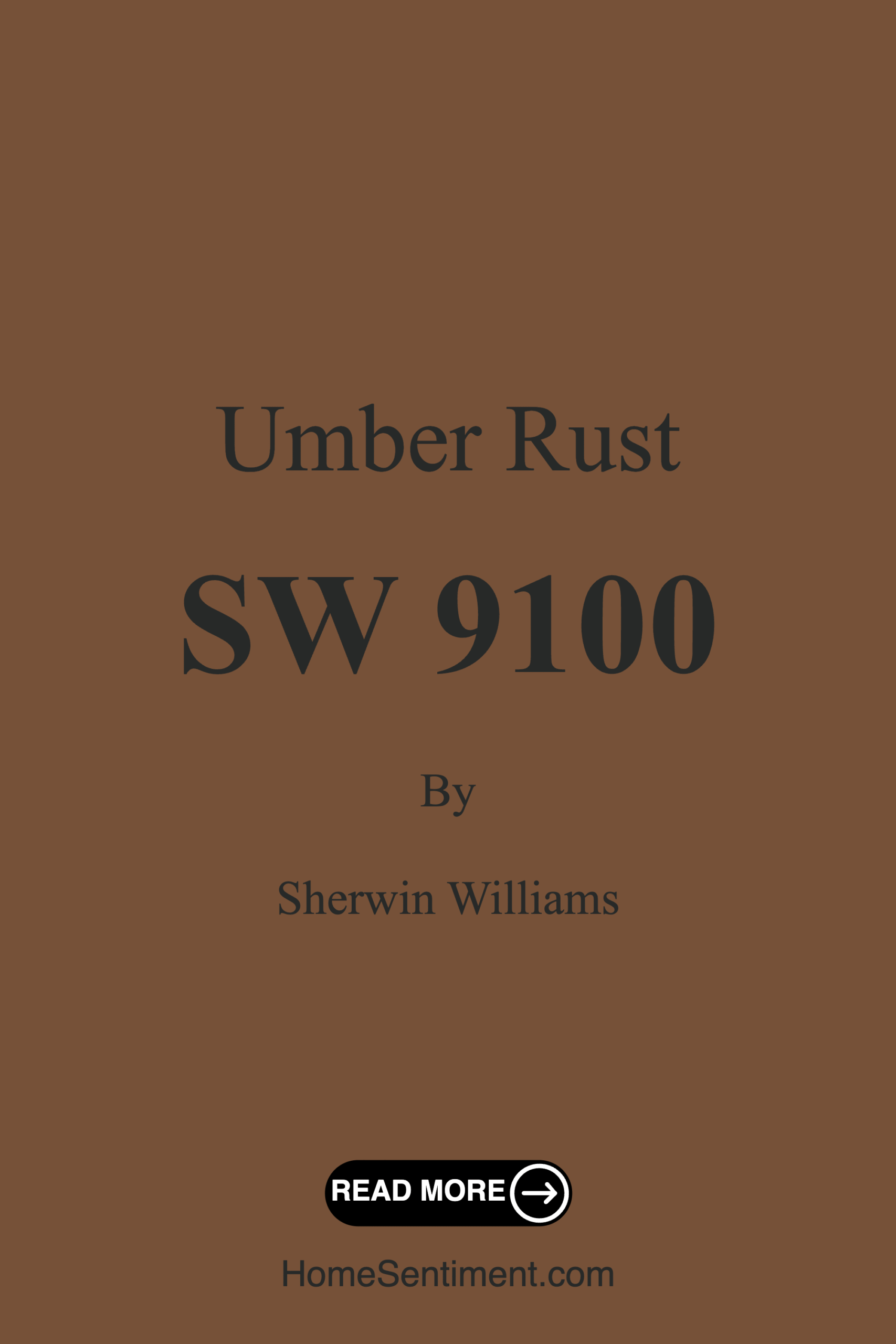 Umber Rust SW 9100 by Sherwin Williams