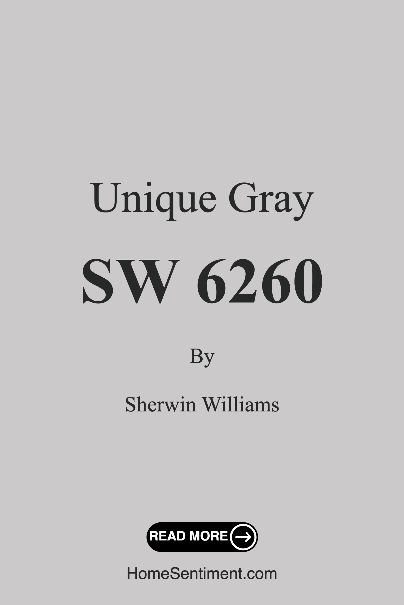 Unique Gray SW 6260 by Sherwin Williams