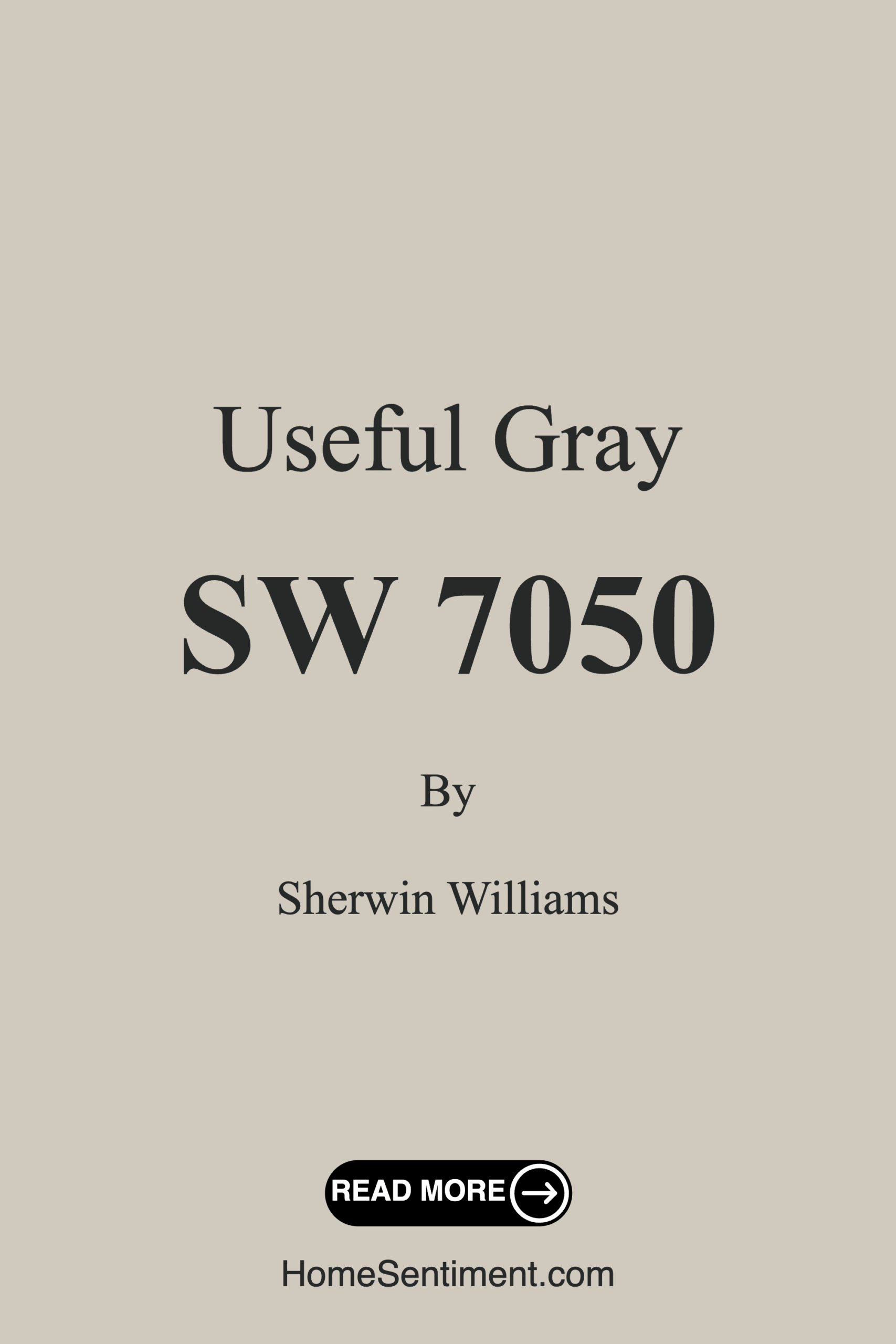 Useful Gray SW 7050 by Sherwin Williams