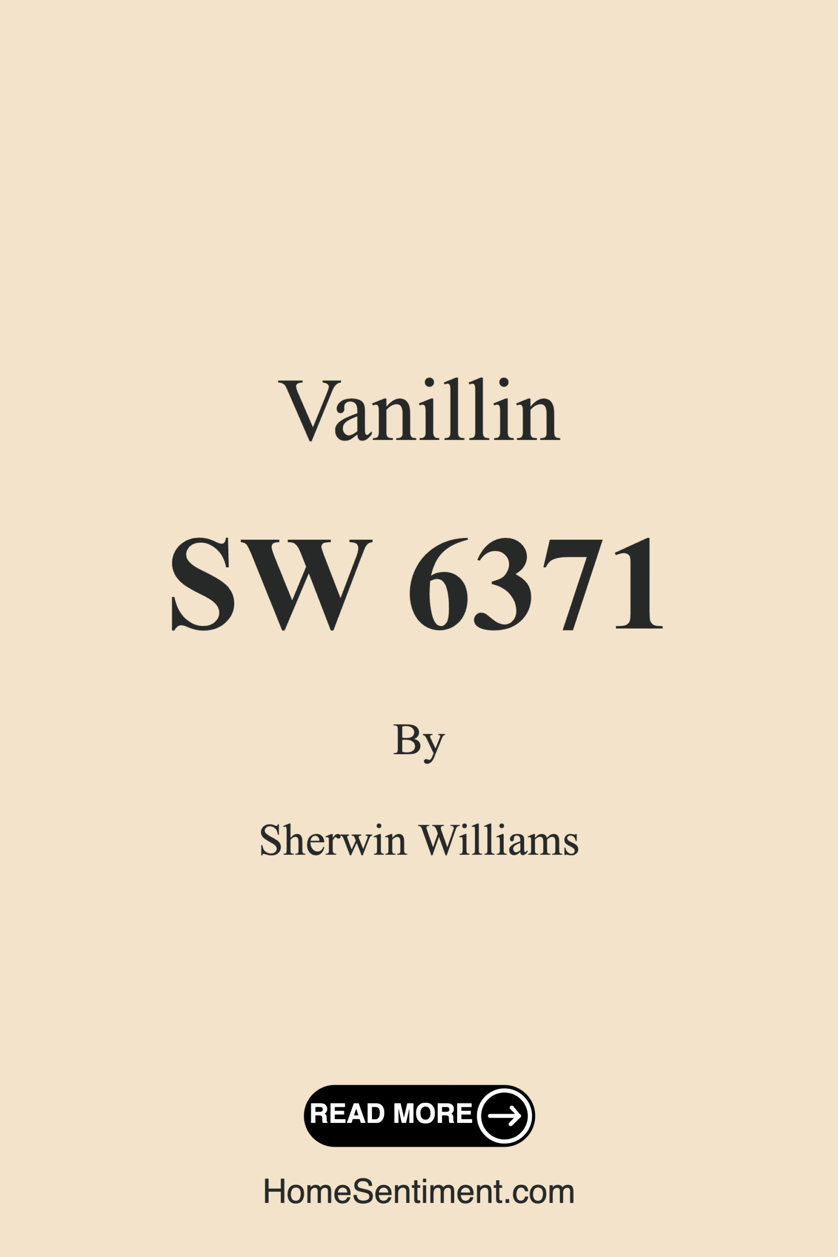 Vanillin SW 6371 by Sherwin Williams