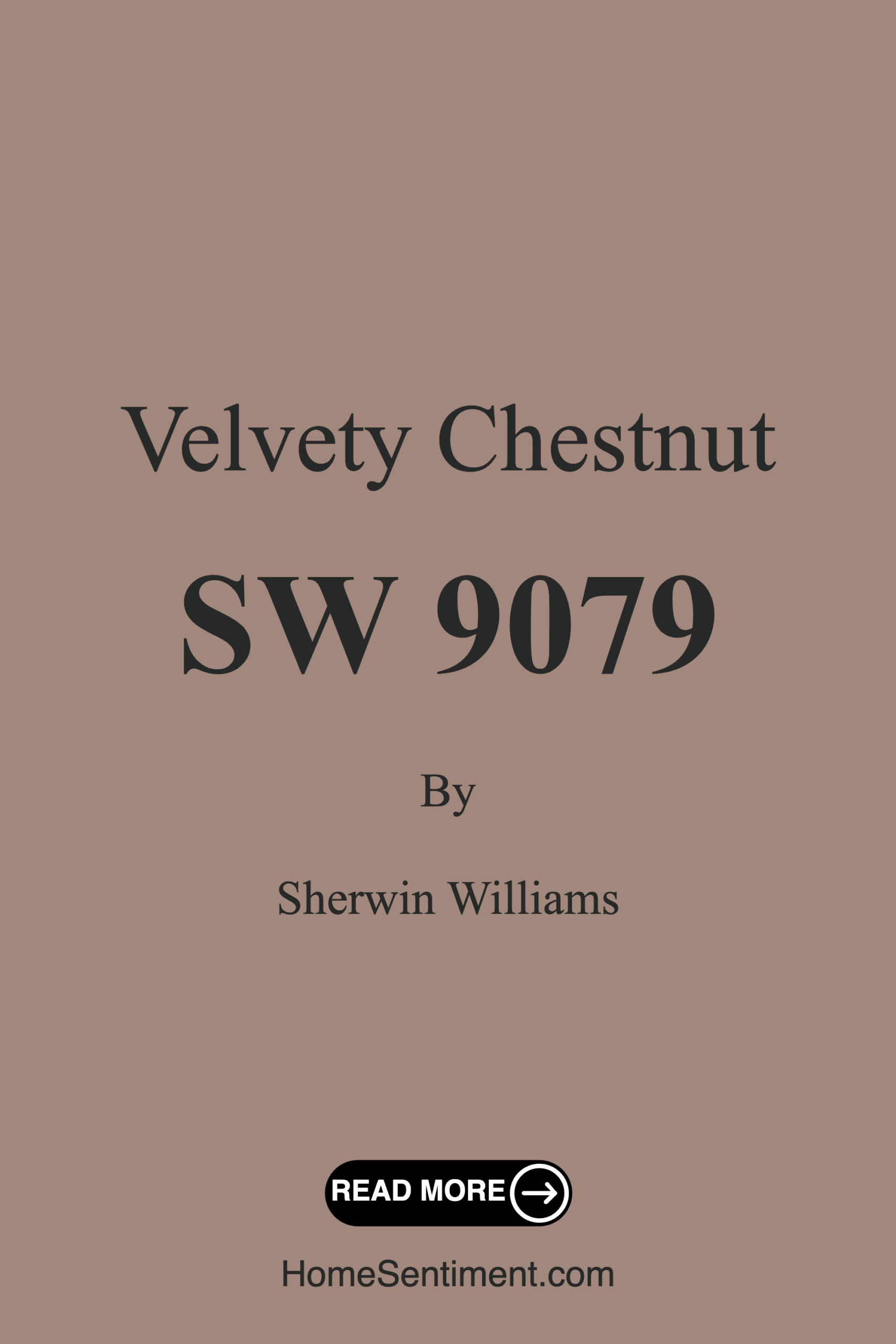 Velvety Chestnut SW 9079 by Sherwin Williams