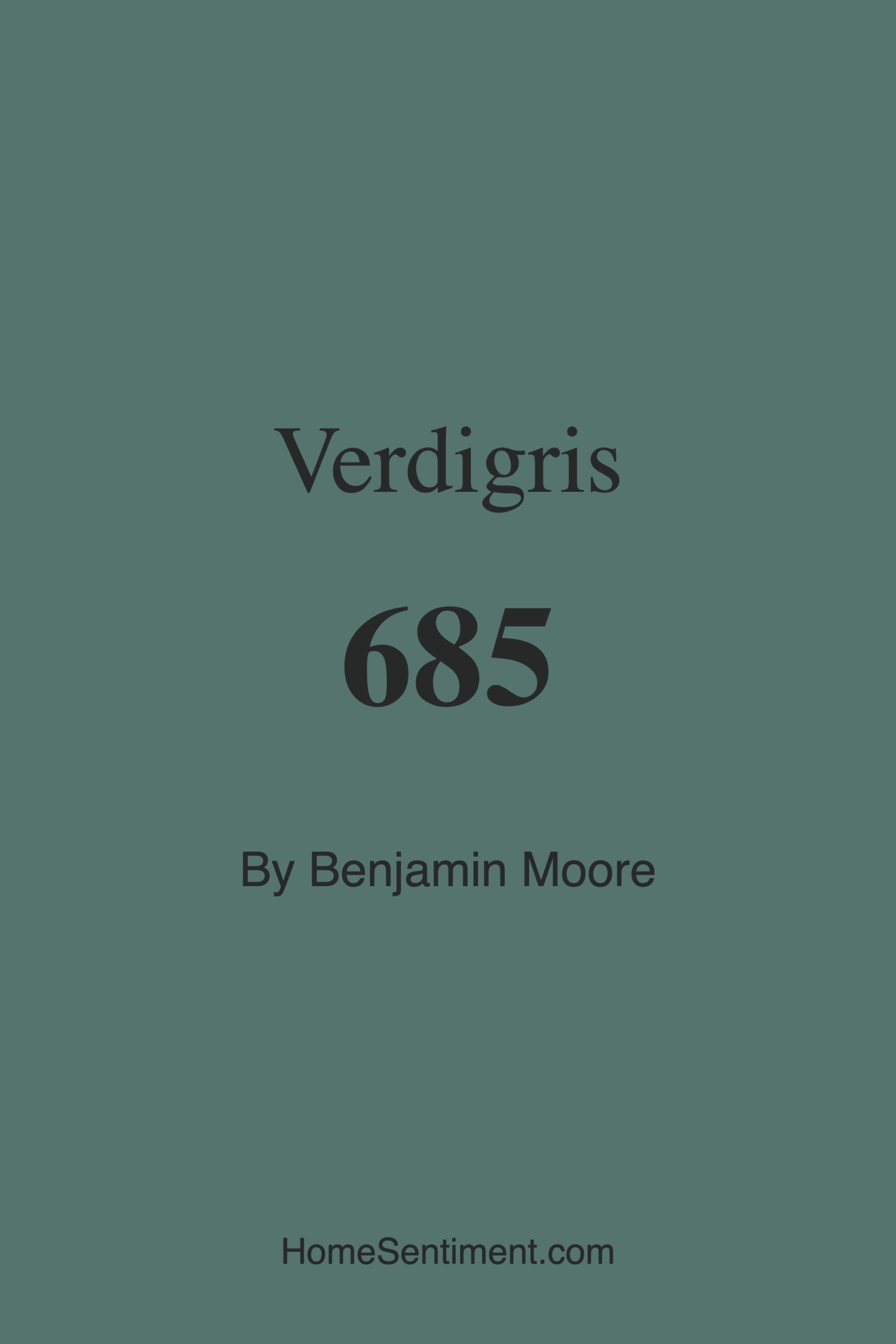 Verdigris 685 by Benjamin Moore
