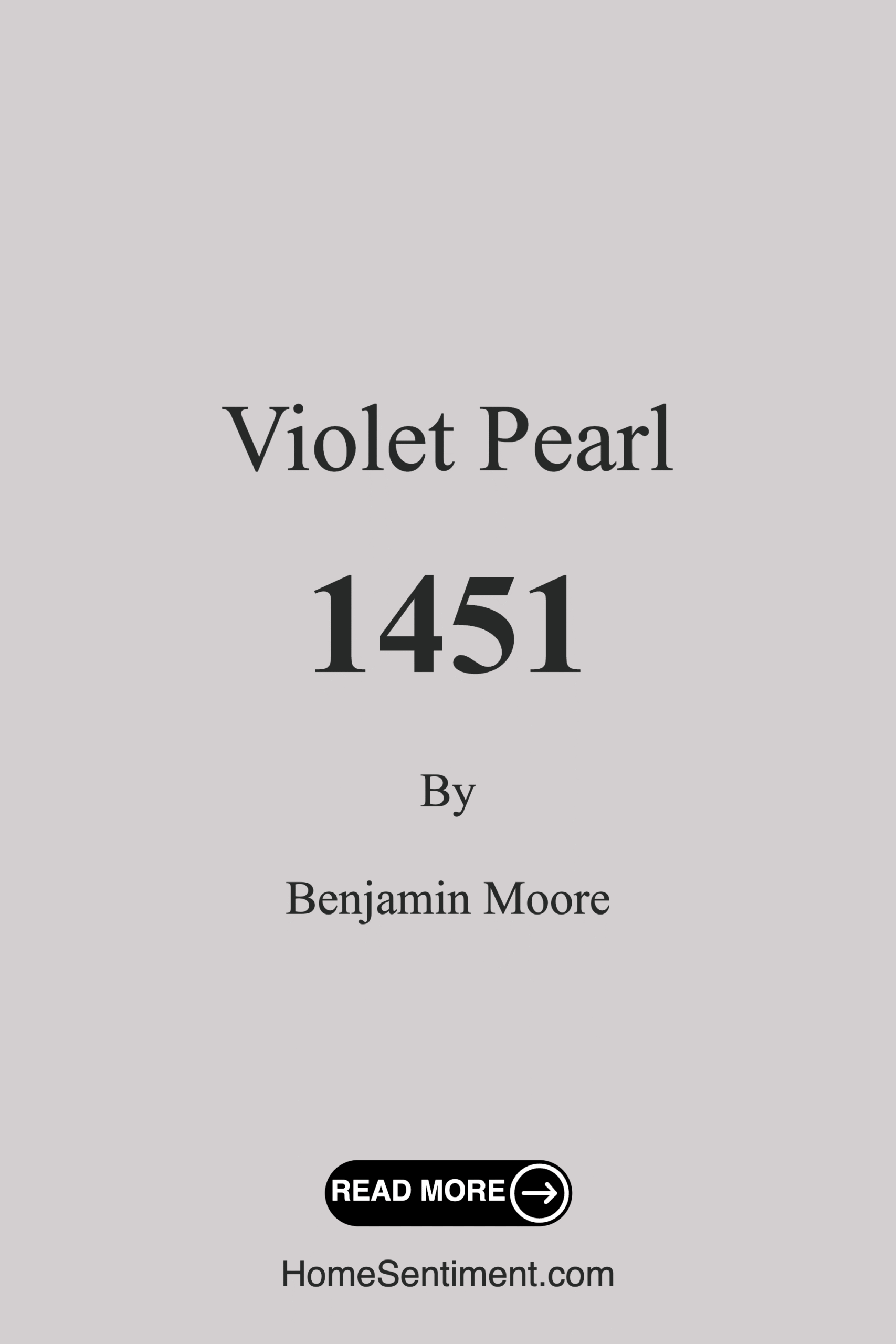 Violet Pearl 1451 by Benjamin Moore