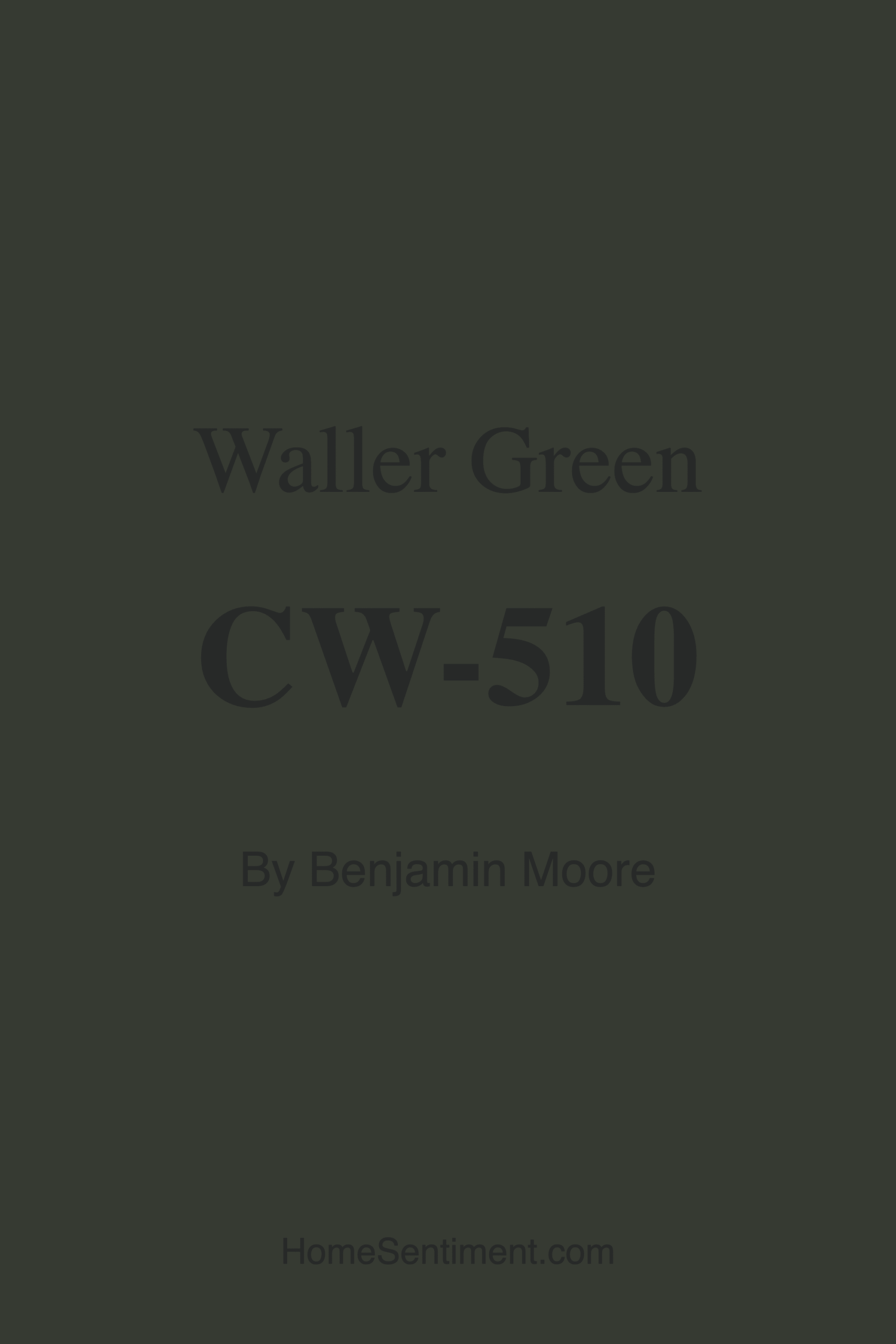 Waller Green CW-510 by Benjamin Moore