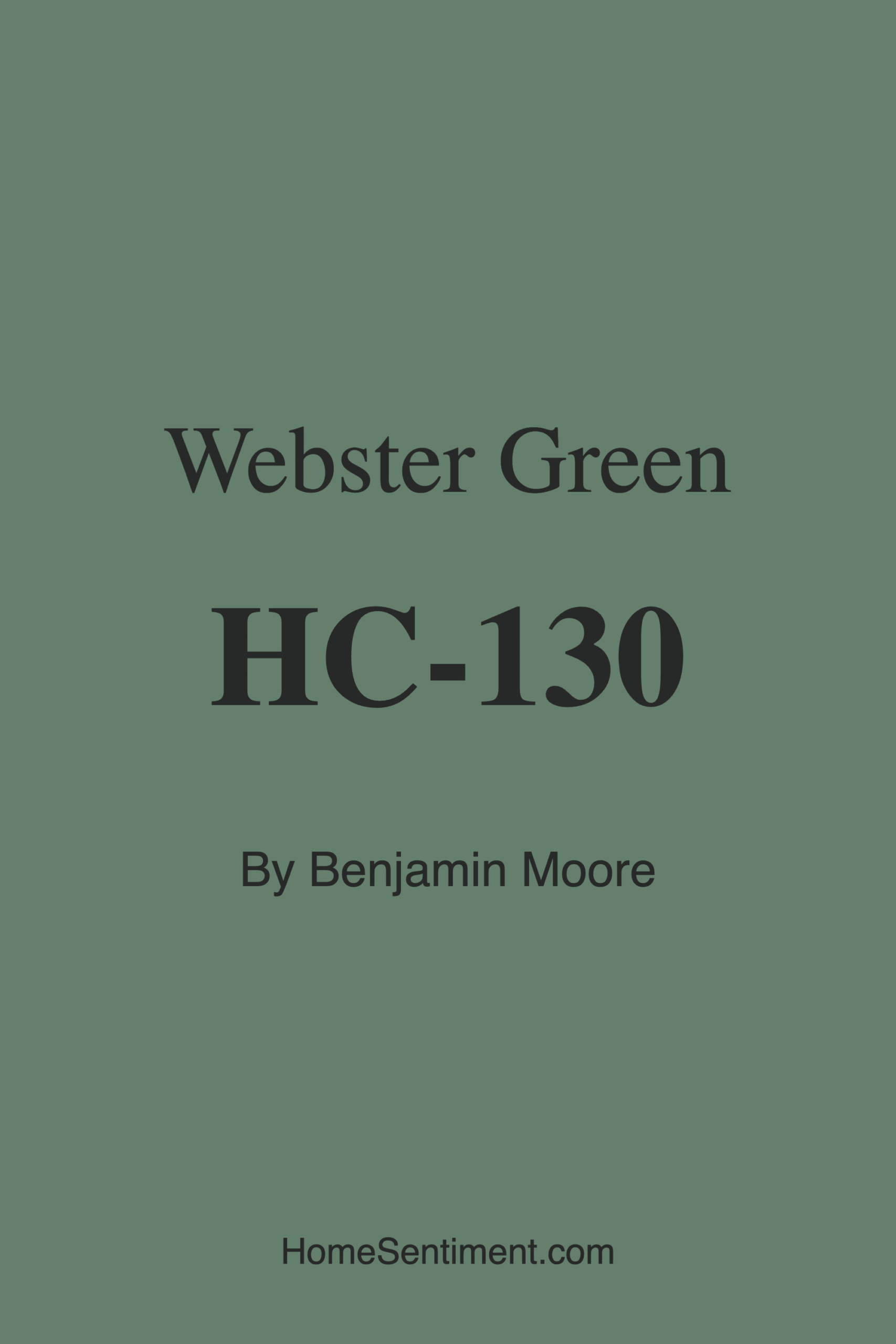 Webster Green HC-130 by Benjamin Moore