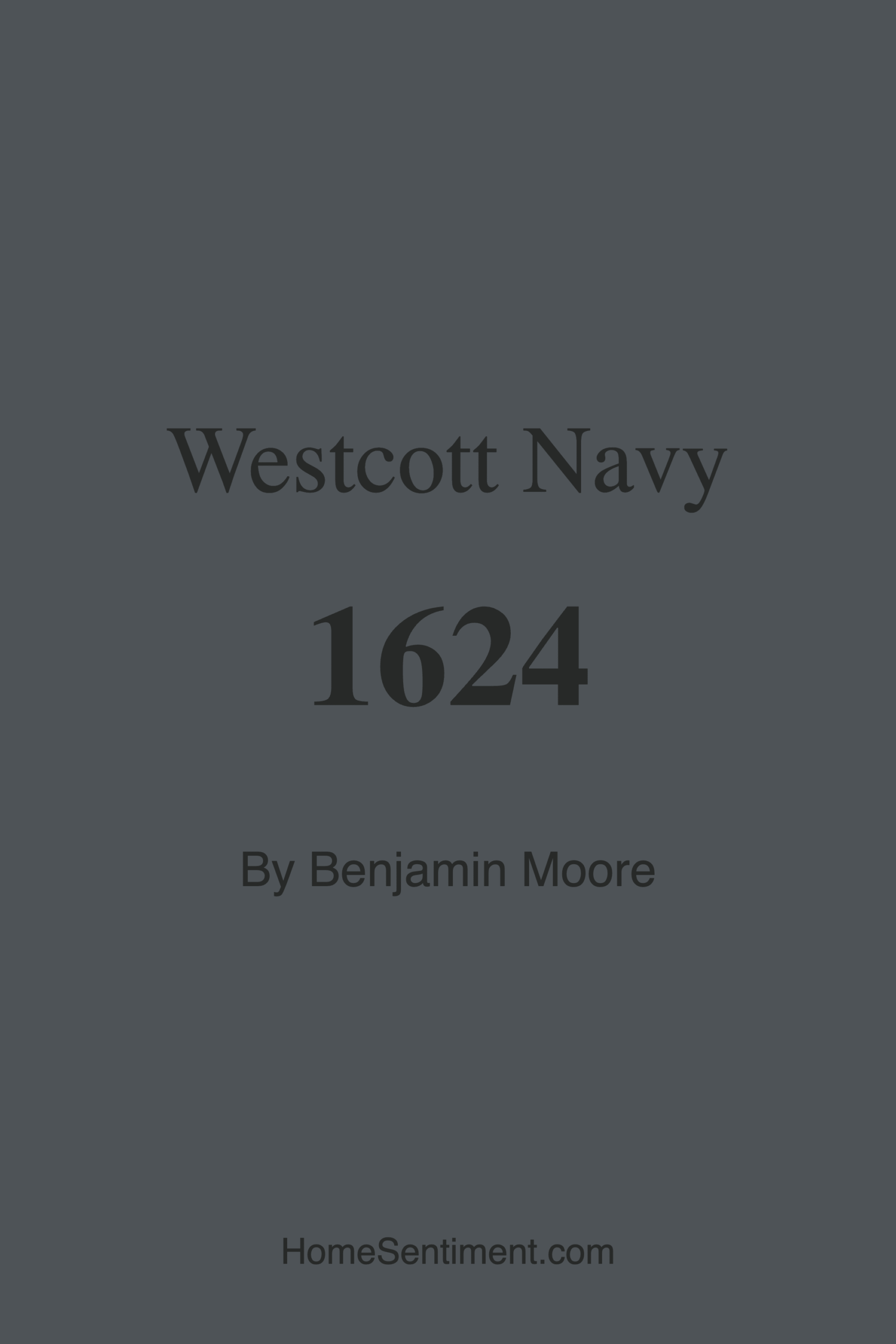 Westcott Navy 1624 by Benjamin Moore