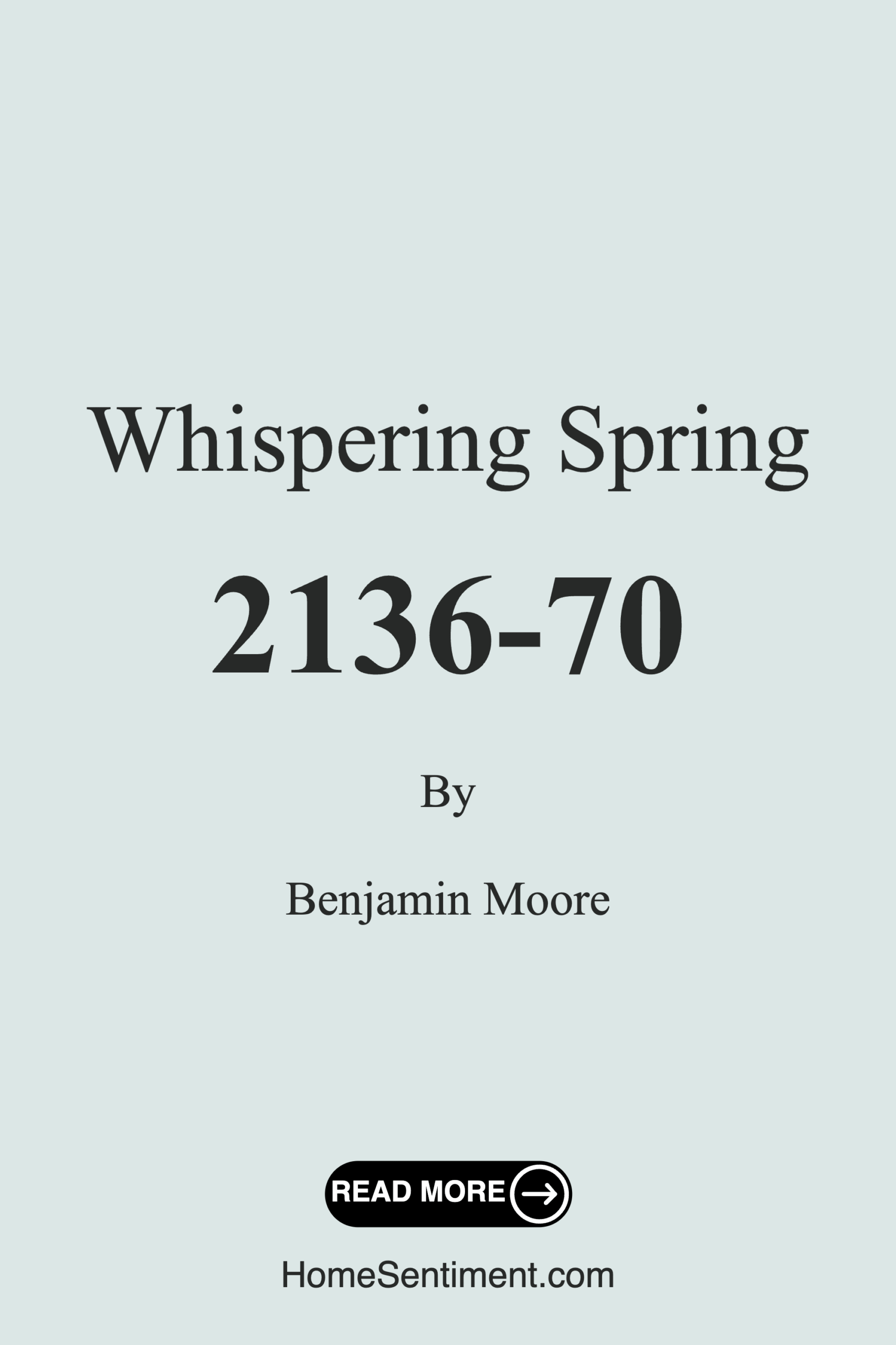 Whispering Spring 2136-70 by Benjamin Moore