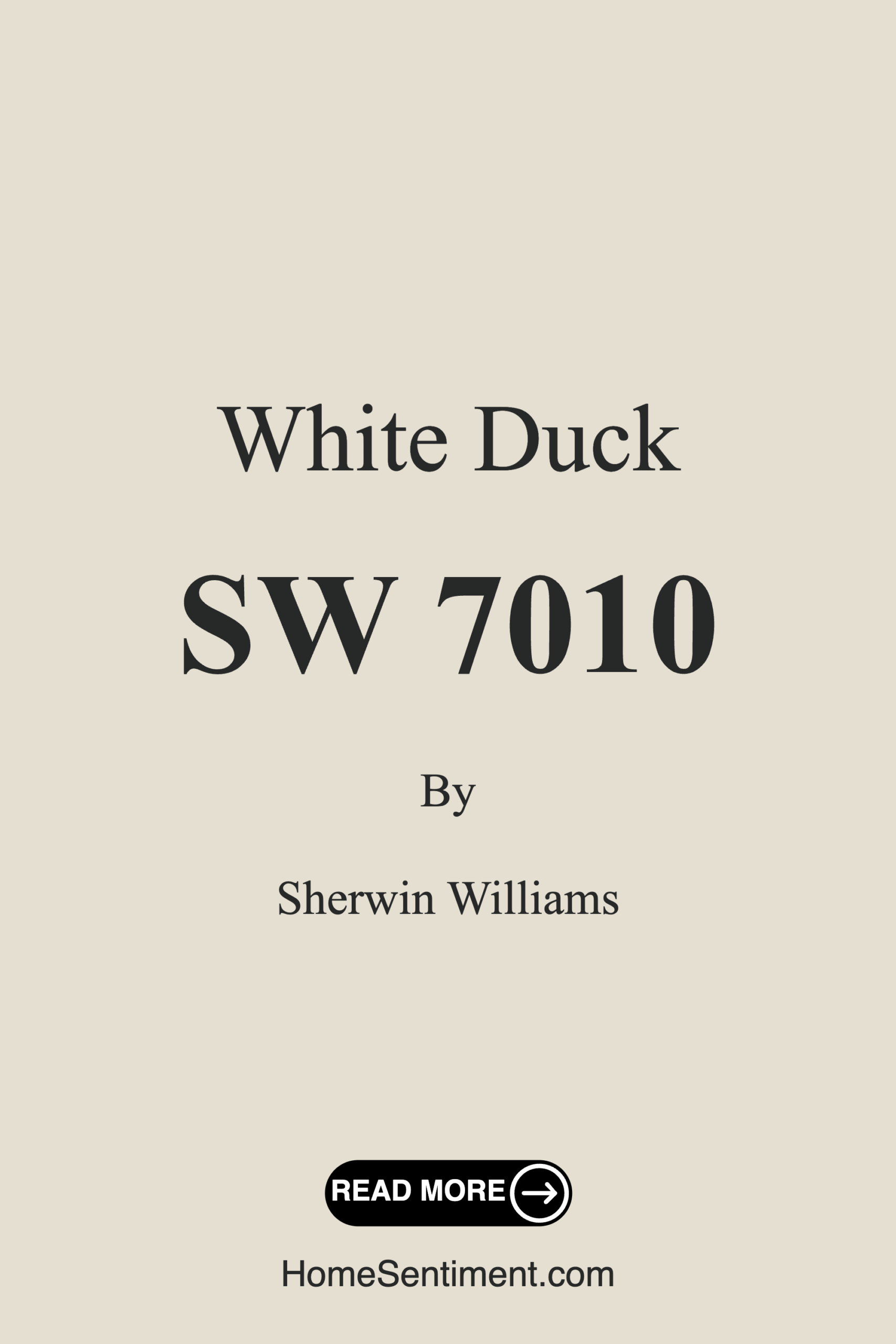 White Duck SW 7010 by Sherwin Williams