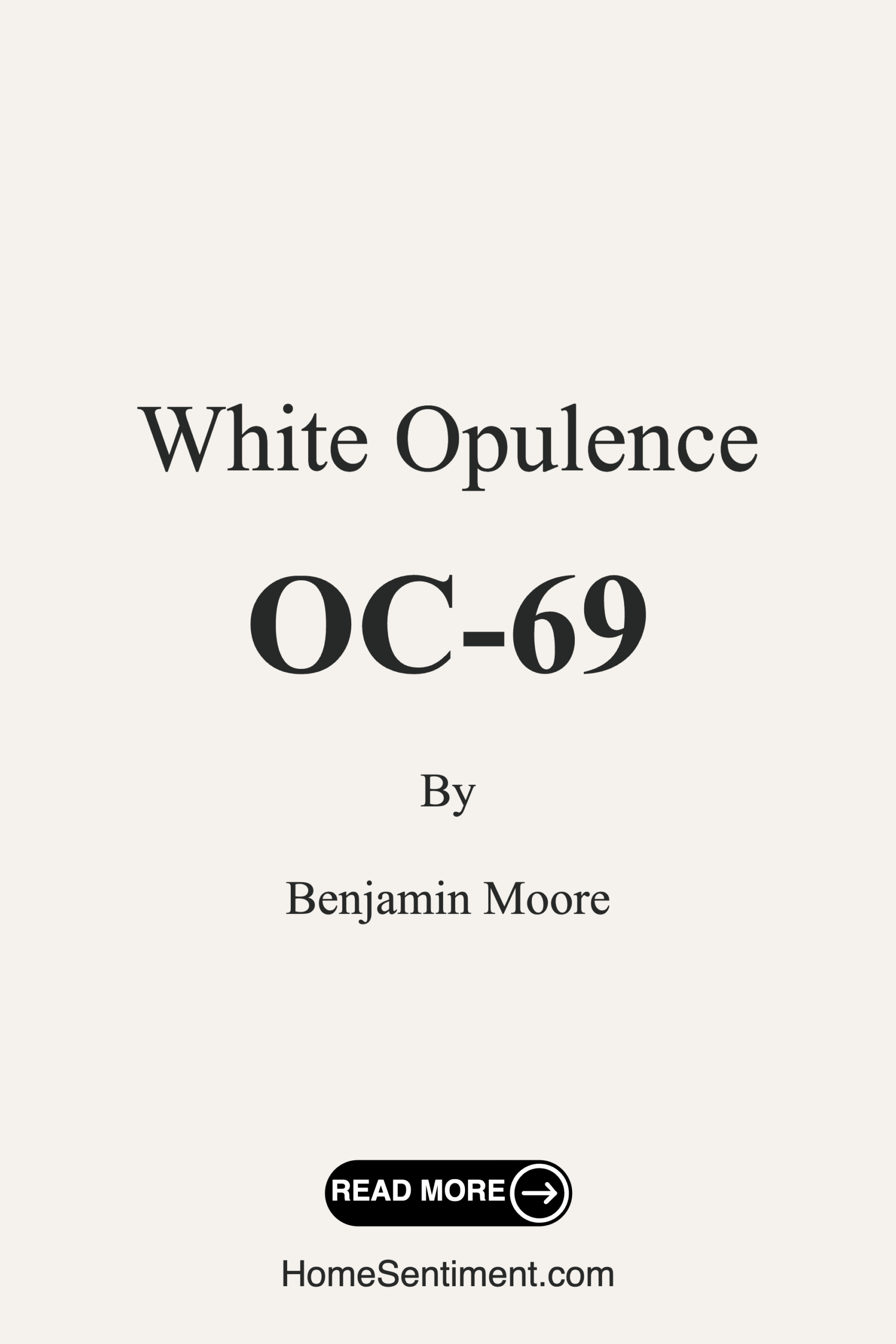 White Opulence OC-69 by Benjamin Moore