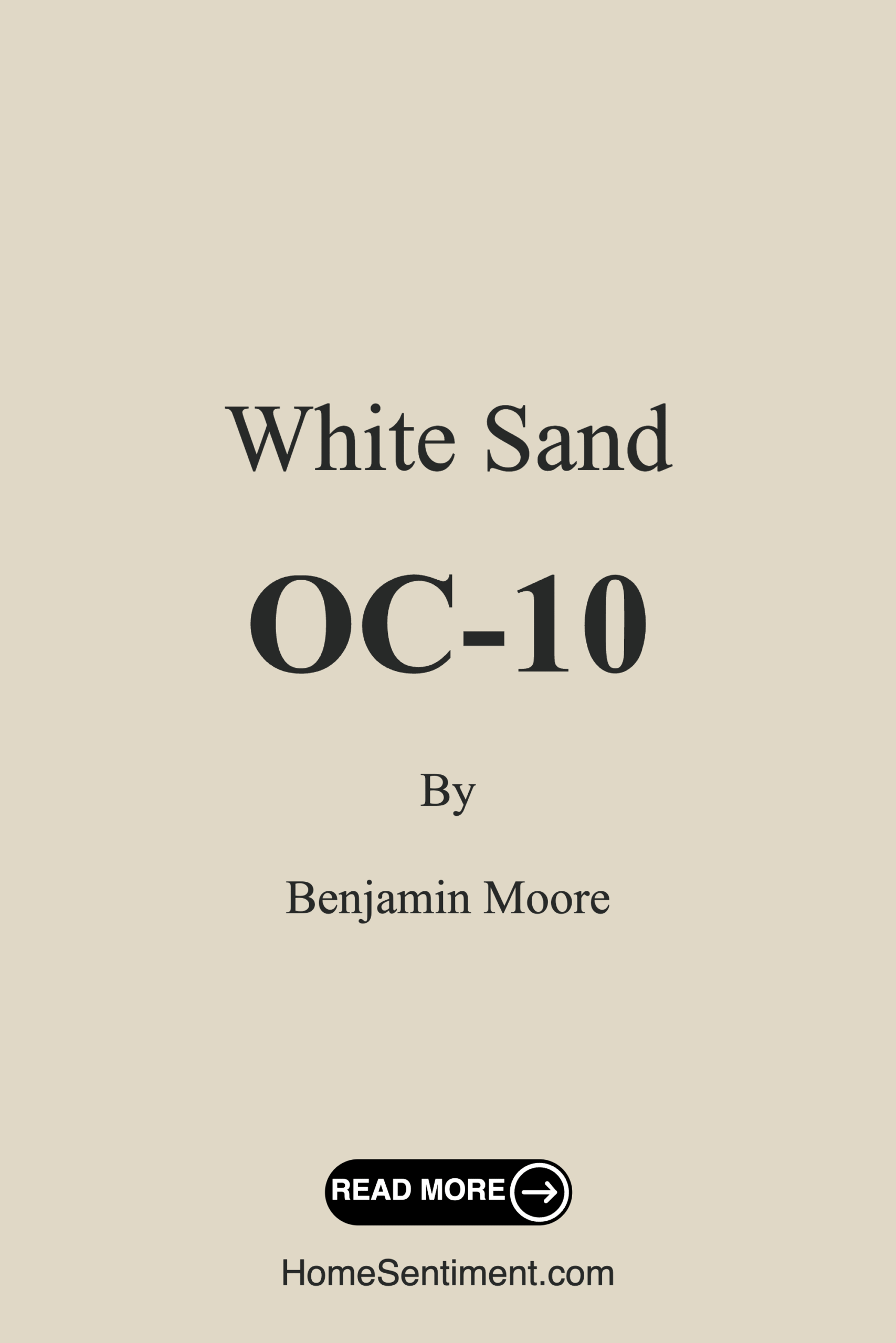 White Sand OC-10 by Benjamin Moore