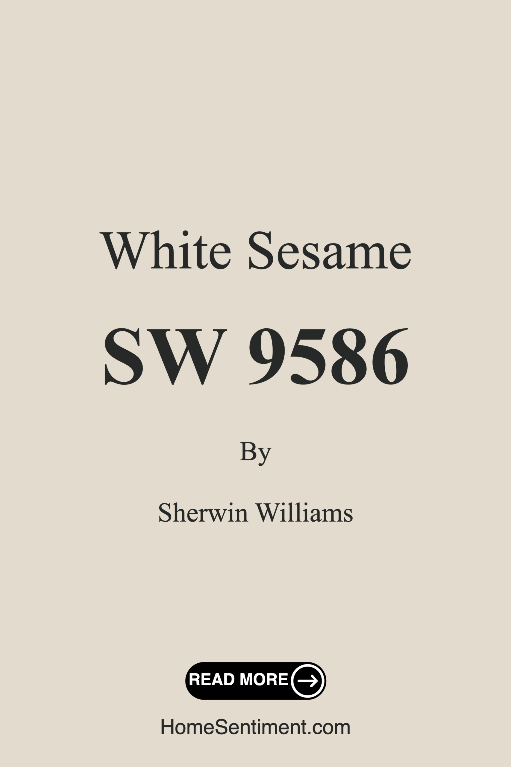 White Sesame SW 9586 by Sherwin Williams
