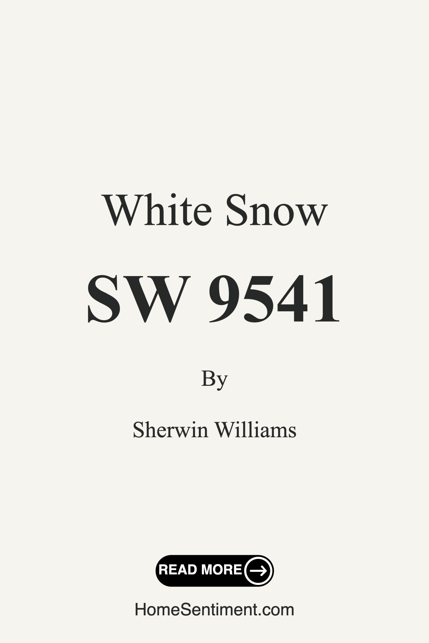 White Snow SW 9541 by Sherwin Williams