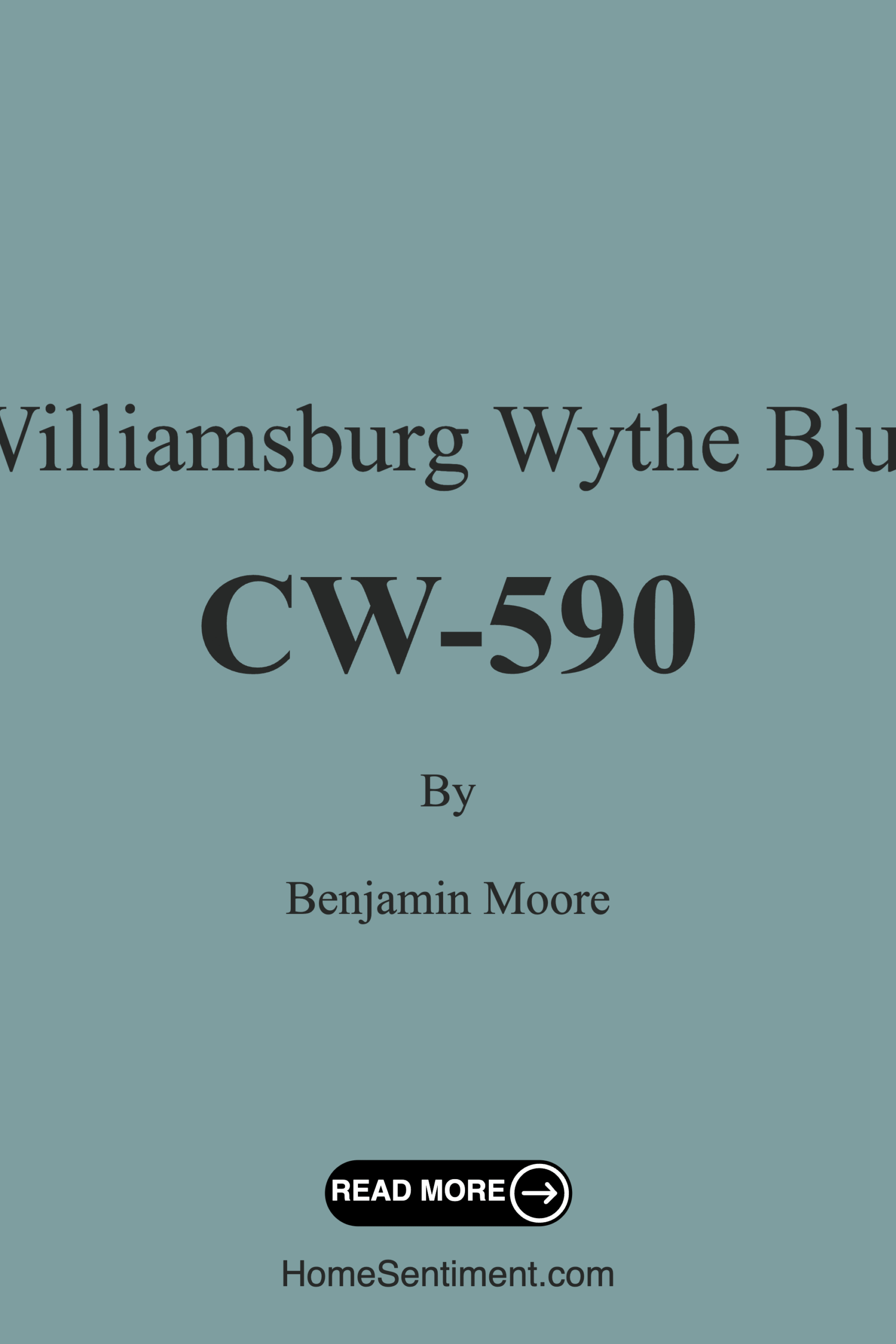 Williamsburg Wythe Blue CW-590 by Benjamin Moore