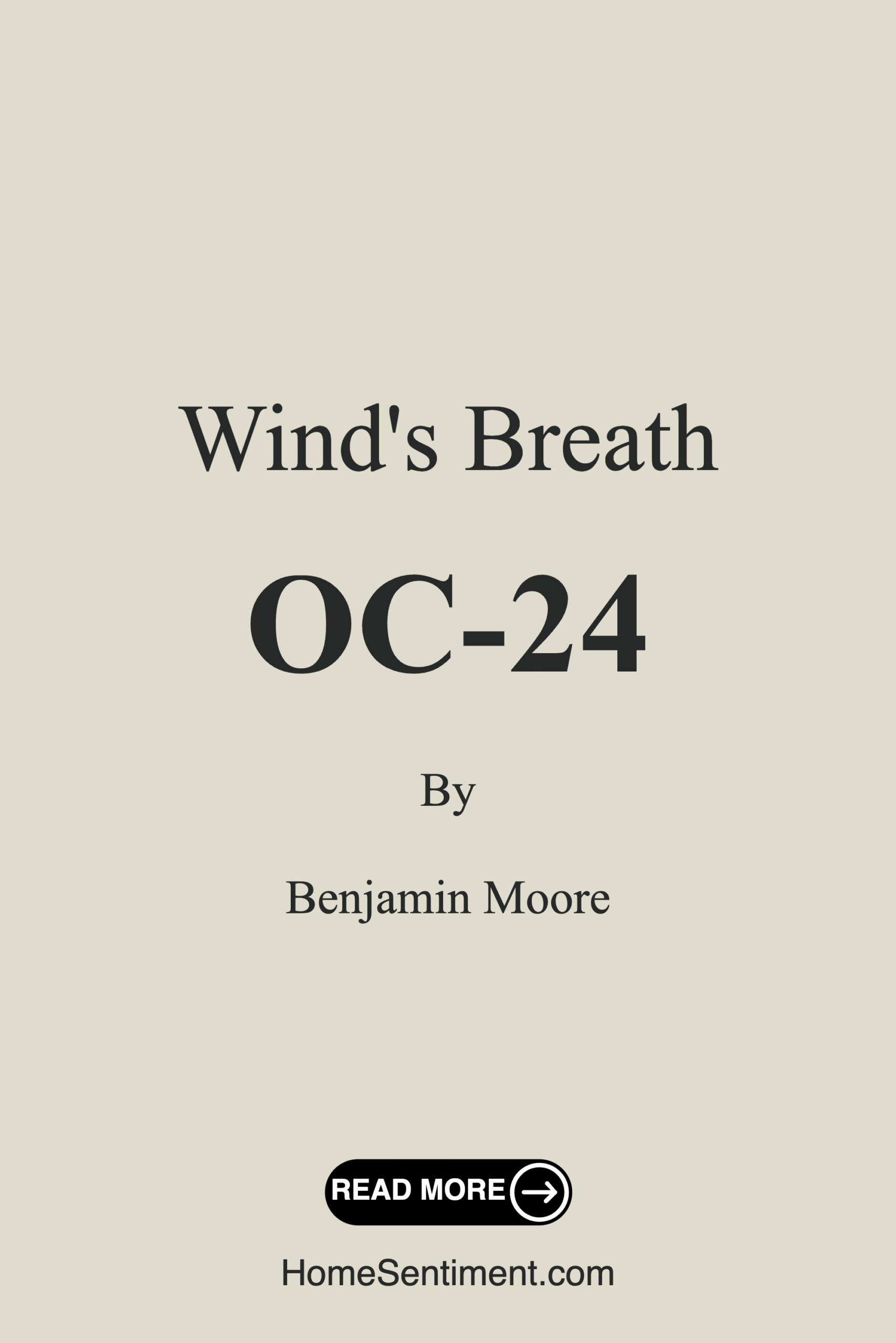 Wind’s Breath OC-24 by Benjamin Moore