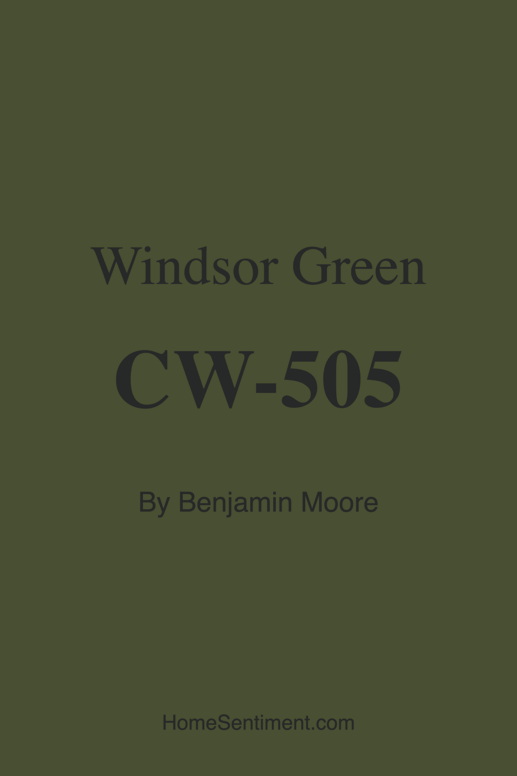 Windsor Green CW-505 by Benjamin Moore