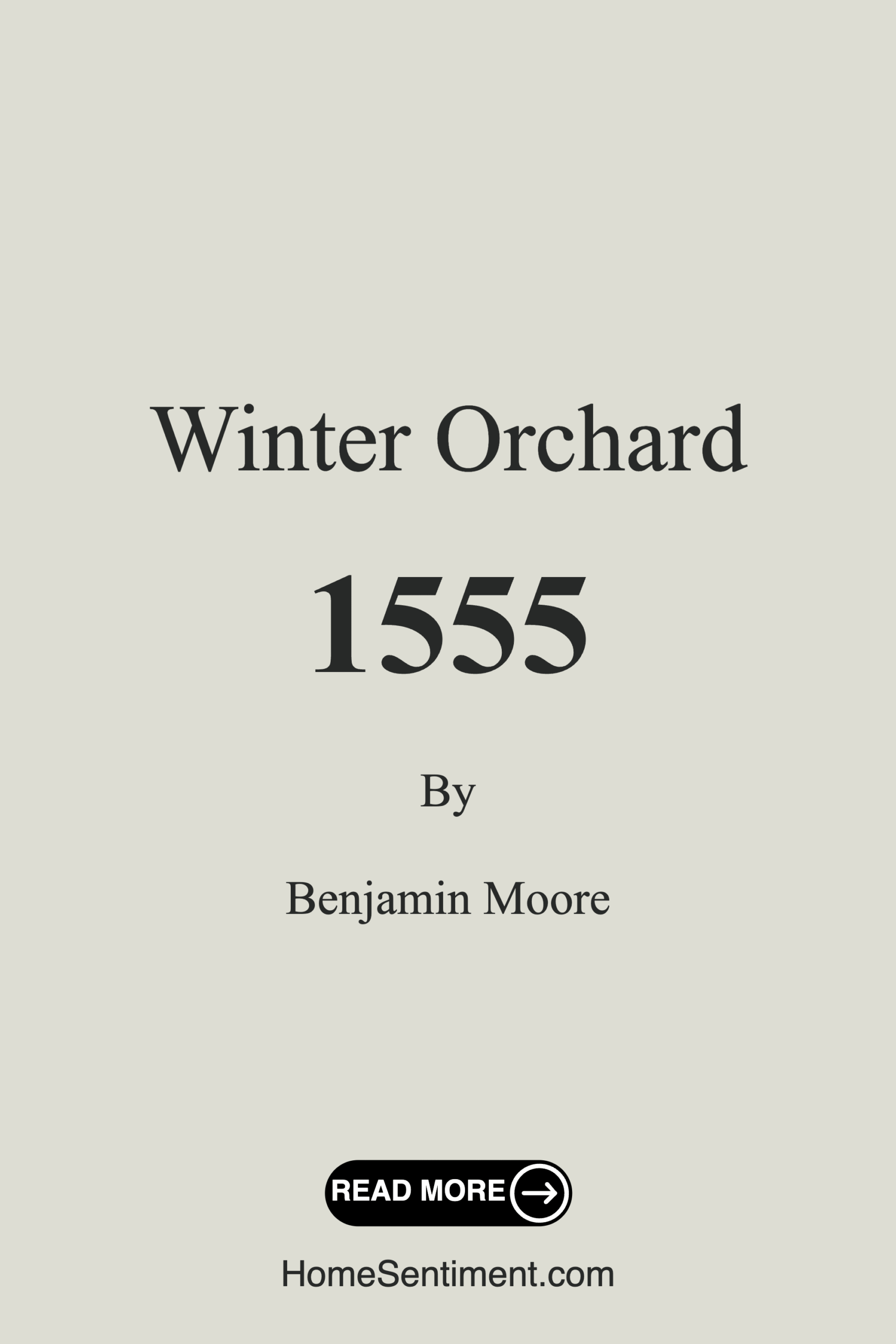 Winter Orchard 1555 by Benjamin Moore