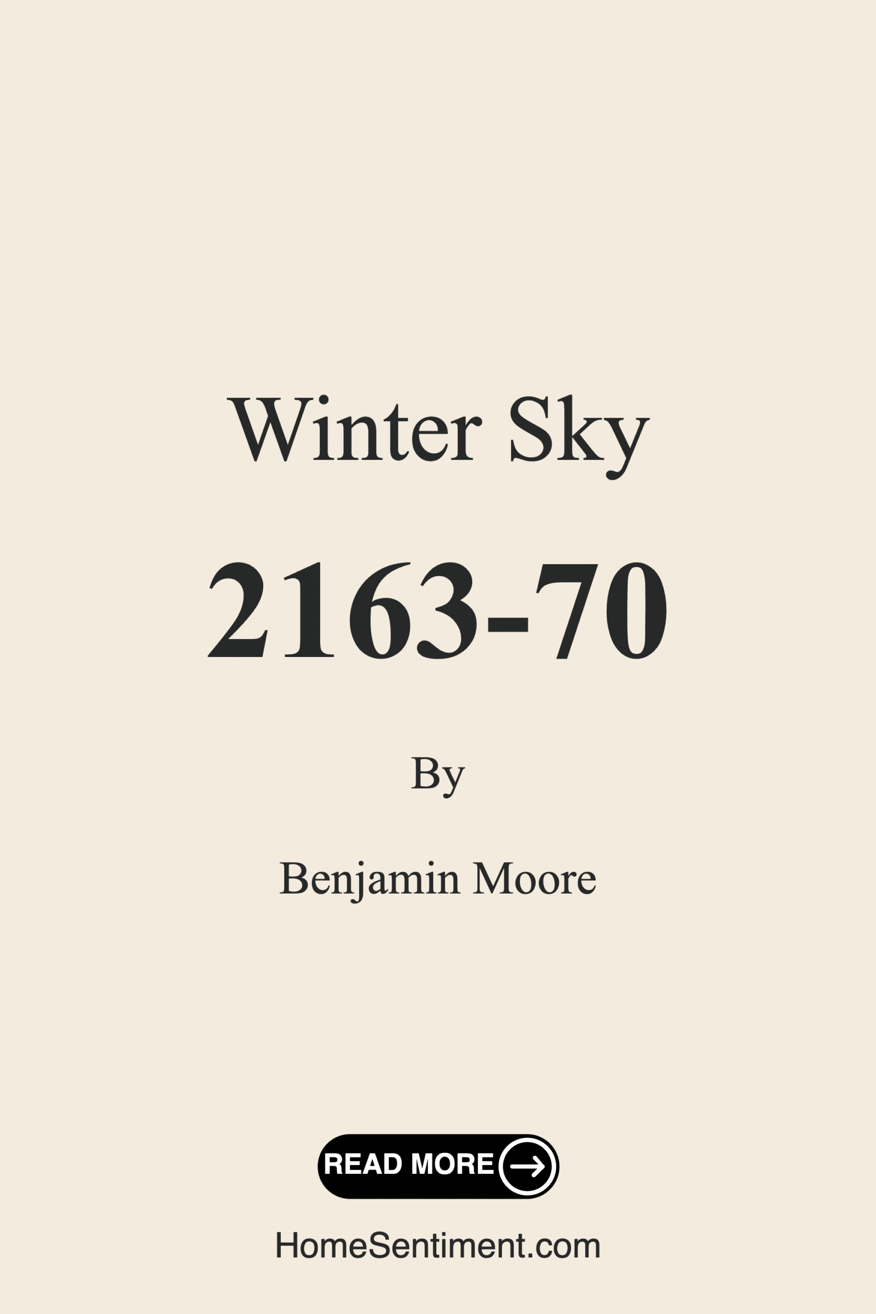 Winter Sky 2163-70 by Benjamin Moore