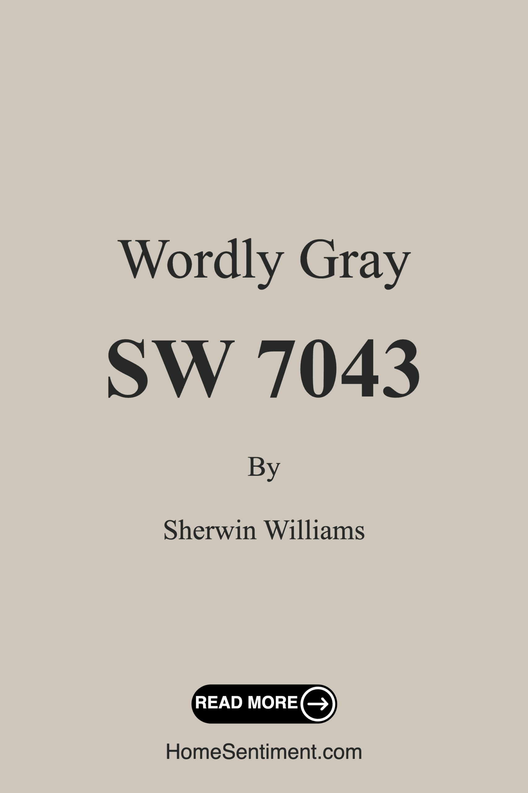 Wordly Gray SW 7043 by Sherwin Williams