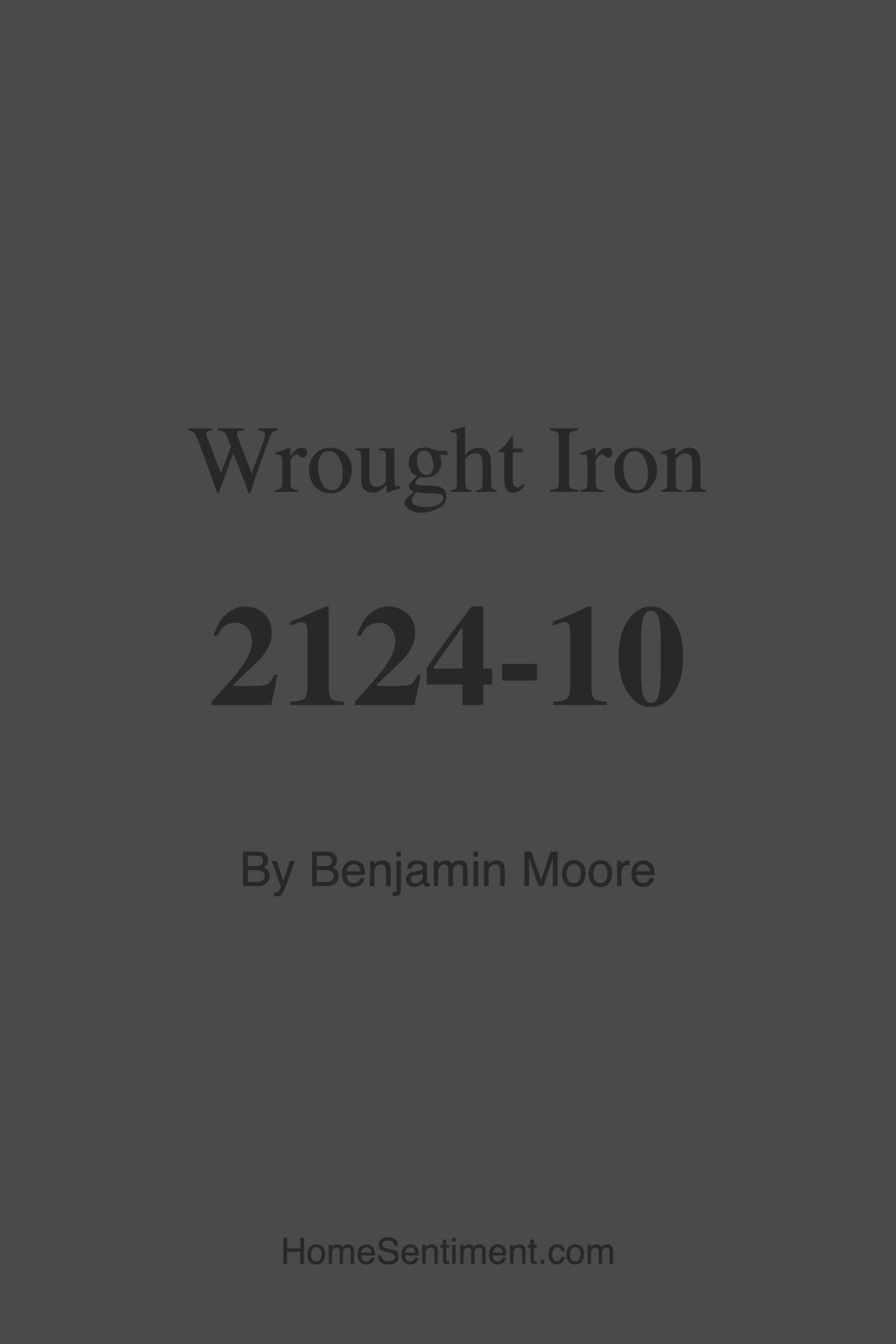 Wrought Iron 2124-10 by Benjamin Moore