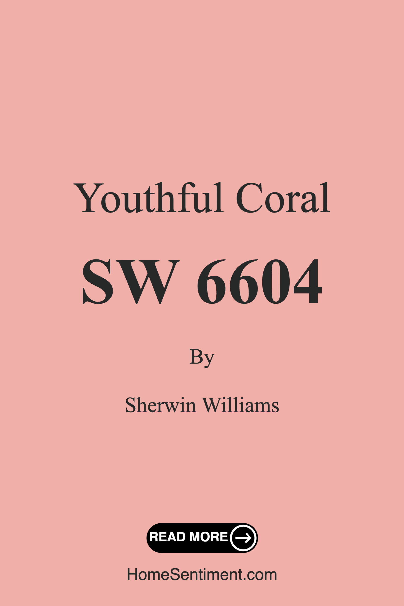 Youthful Coral SW 6604 by Sherwin Williams