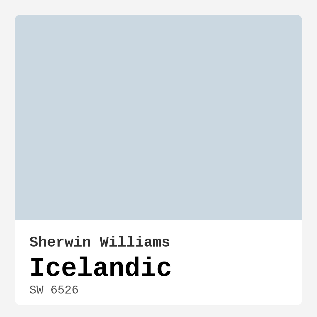 Icelandic SW 6526 by Sherwin Williams