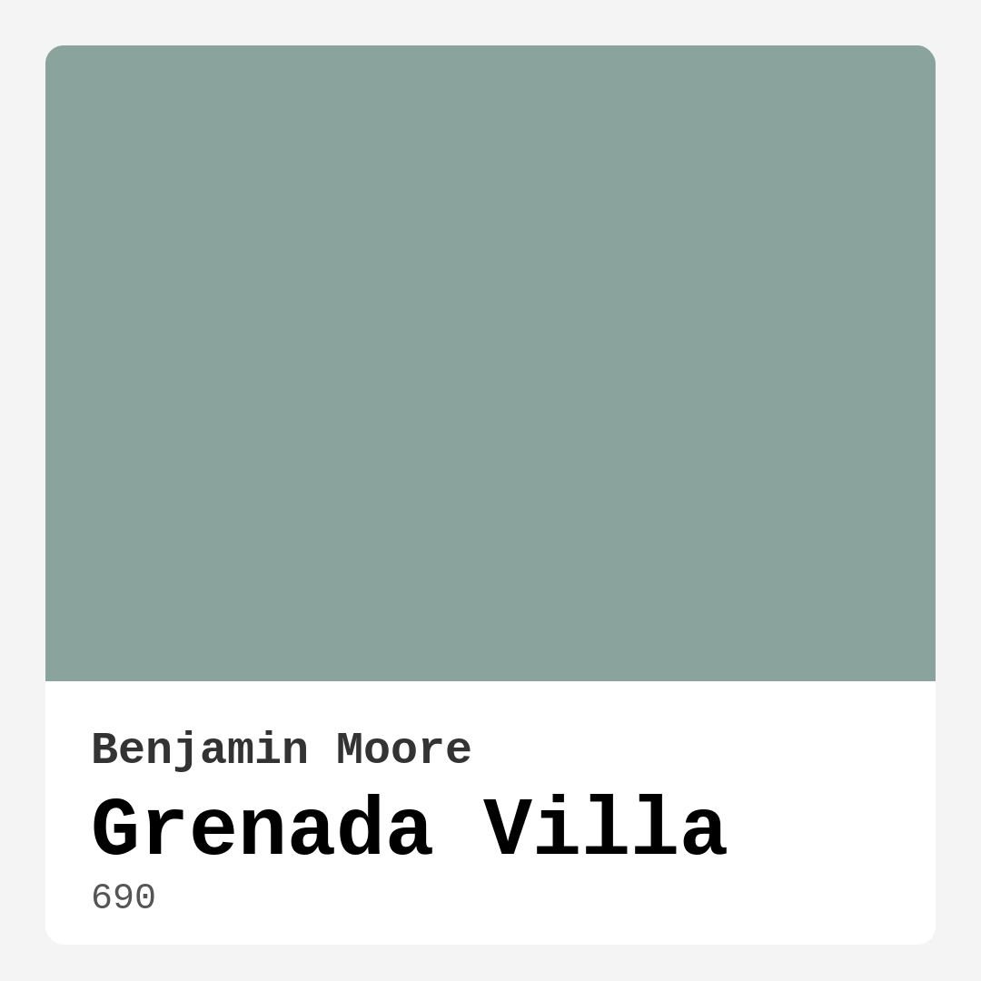 Grenada Villa 690 by Benjamin Moore