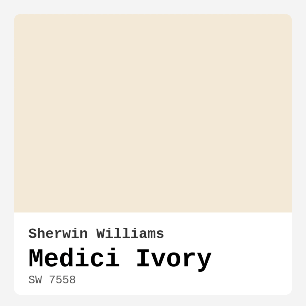Medici Ivory SW 7558 by Sherwin Williams