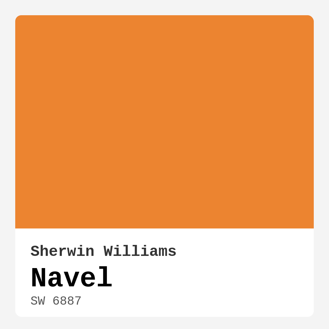 Navel SW 6887 by Sherwin Williams