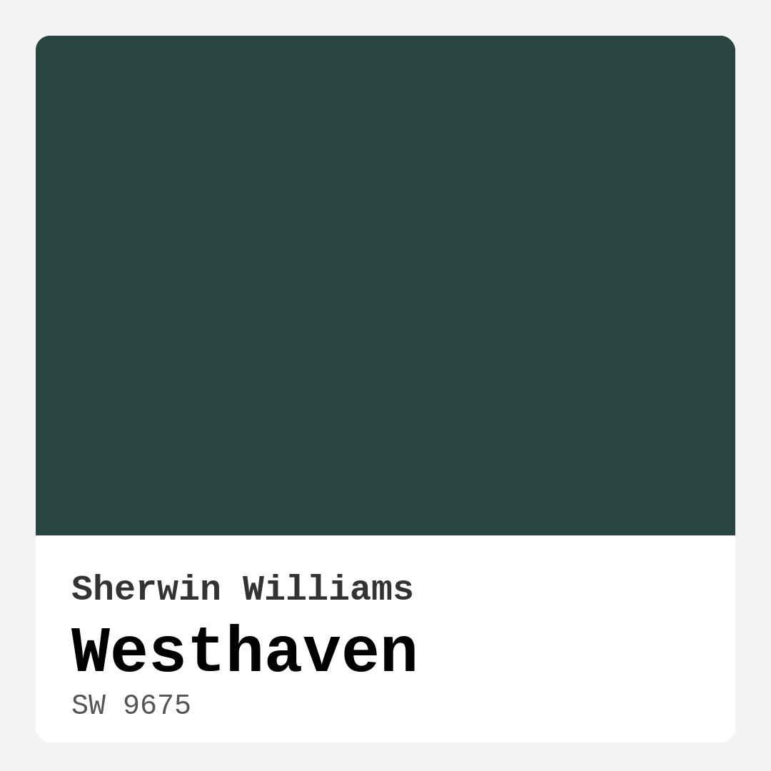 Sherwin Williams Westhaven SW 9675 Real Images