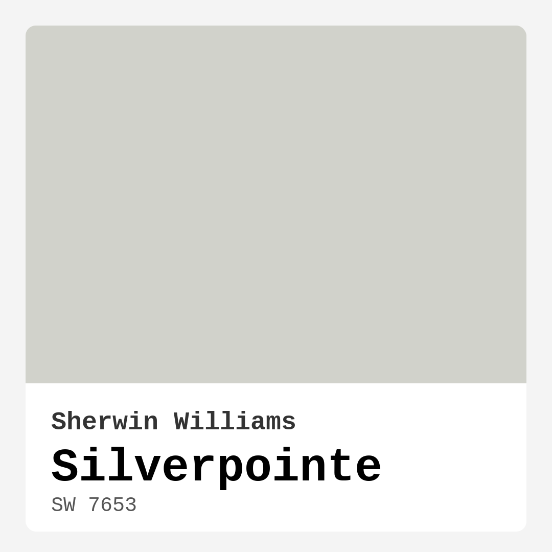 Silverpointe SW 7653 by Sherwin Williams