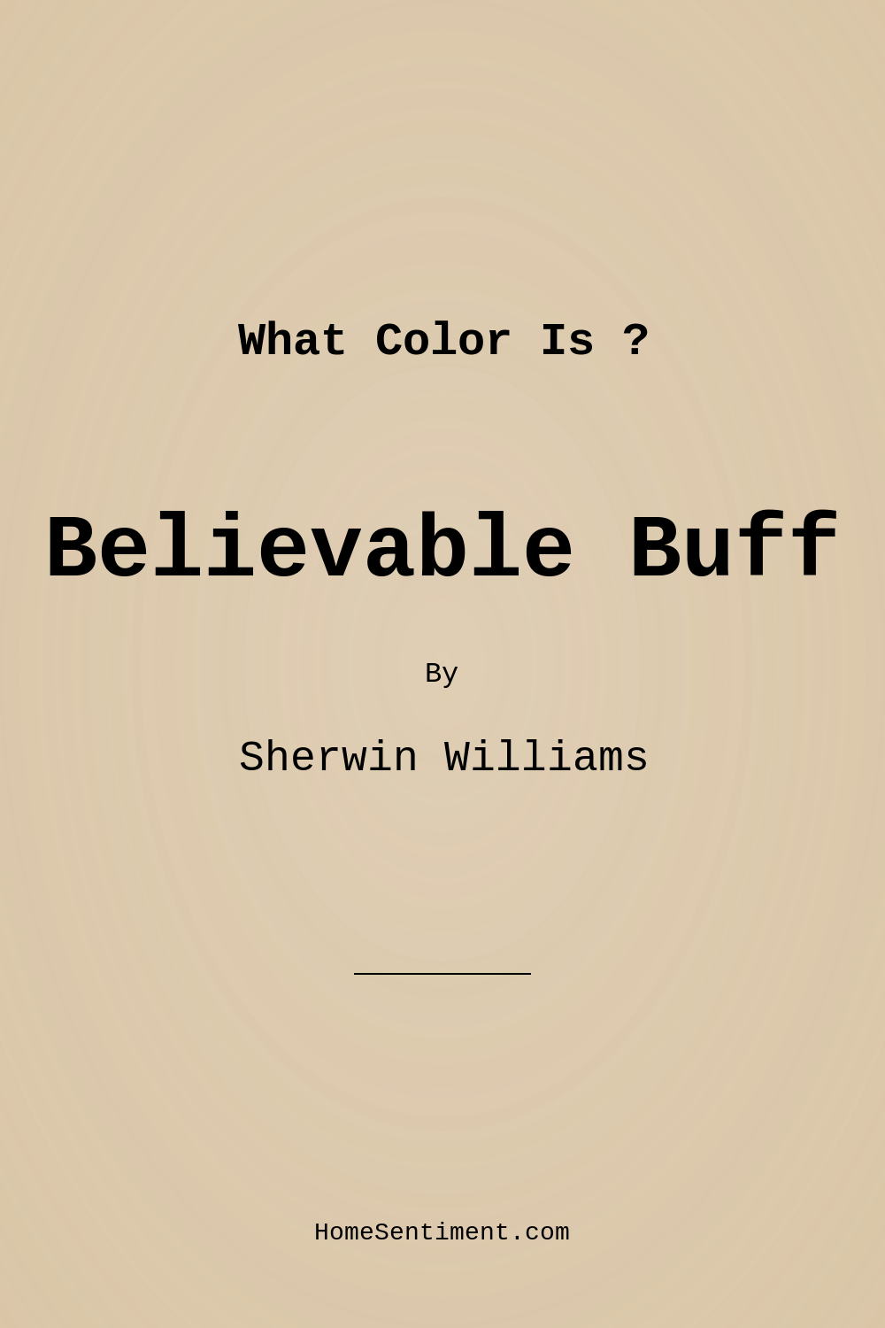 Believable Buff SW 6120 by Sherwin Williams