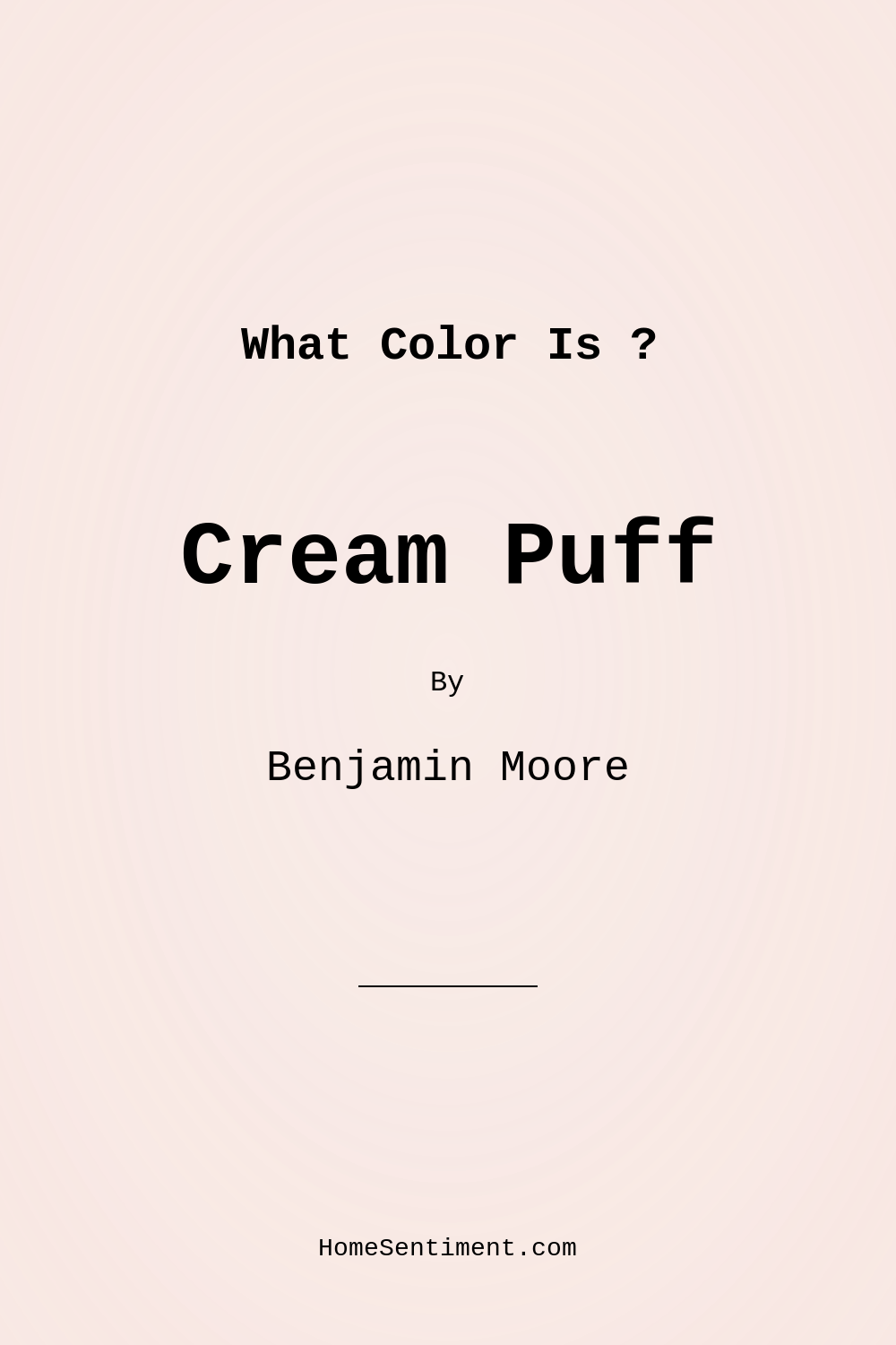 Cream Puff 2174-70 by Benjamin Moore