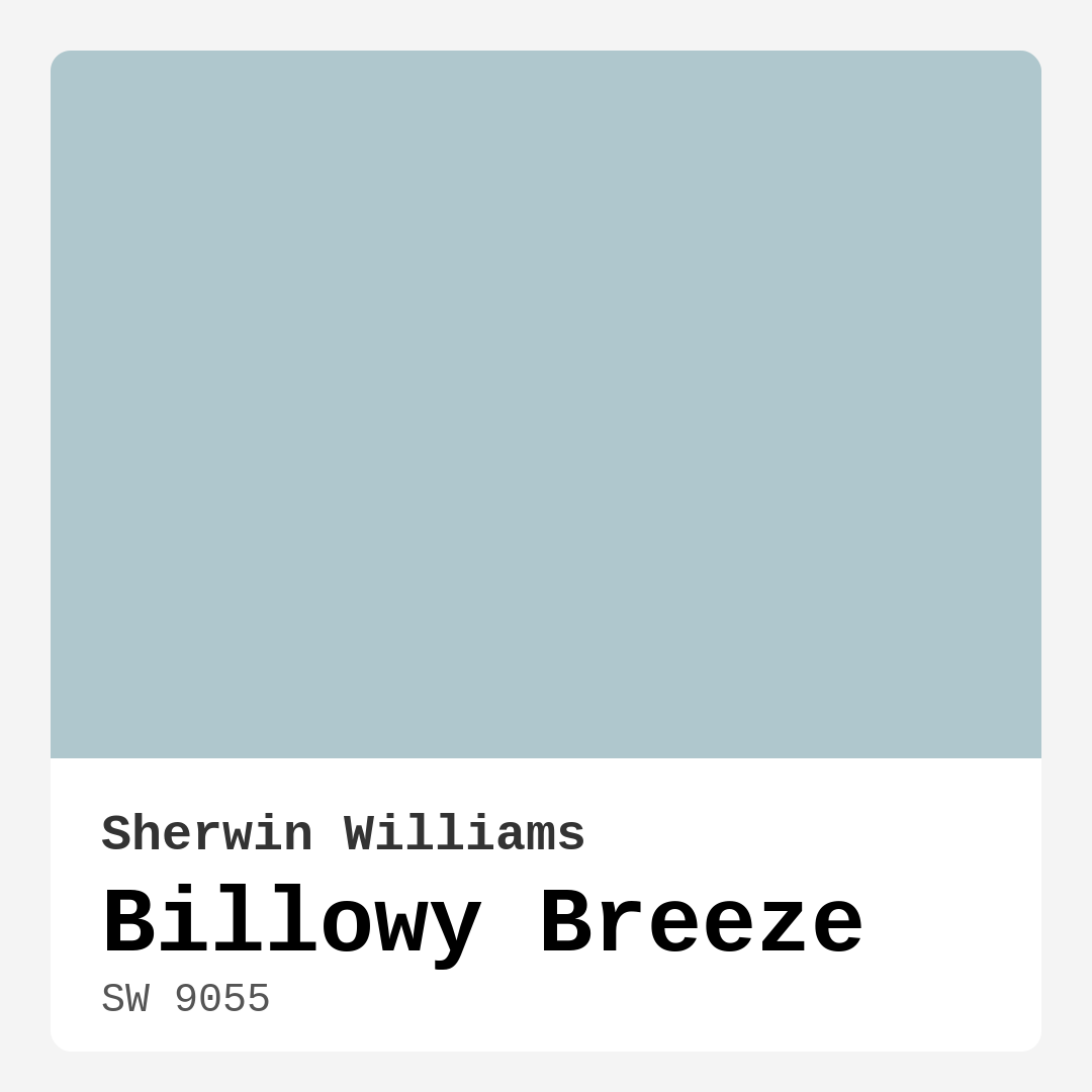 Billowy Breeze SW 9055 by Sherwin Williams