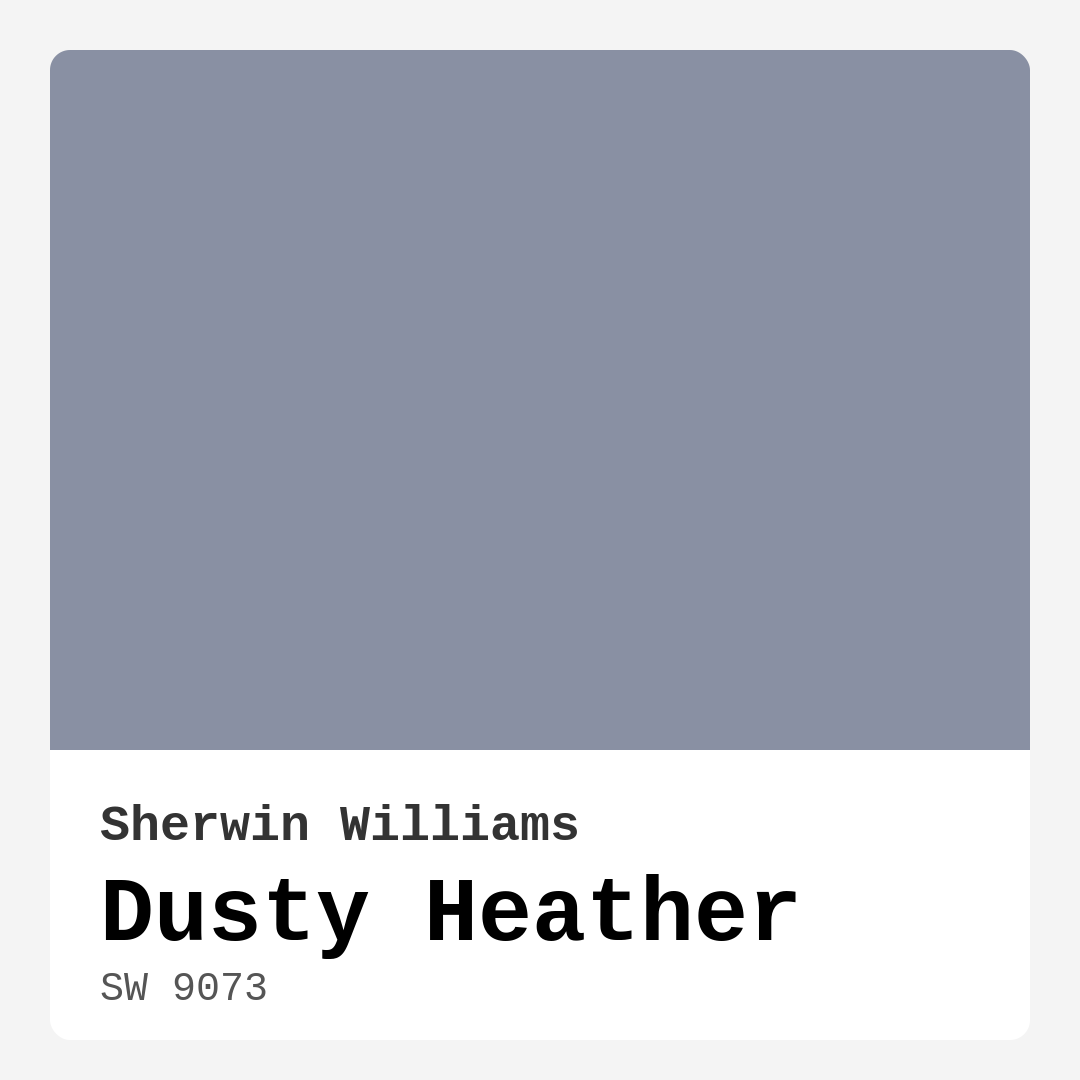 Dusty Heather SW 9073 by Sherwin Williams
