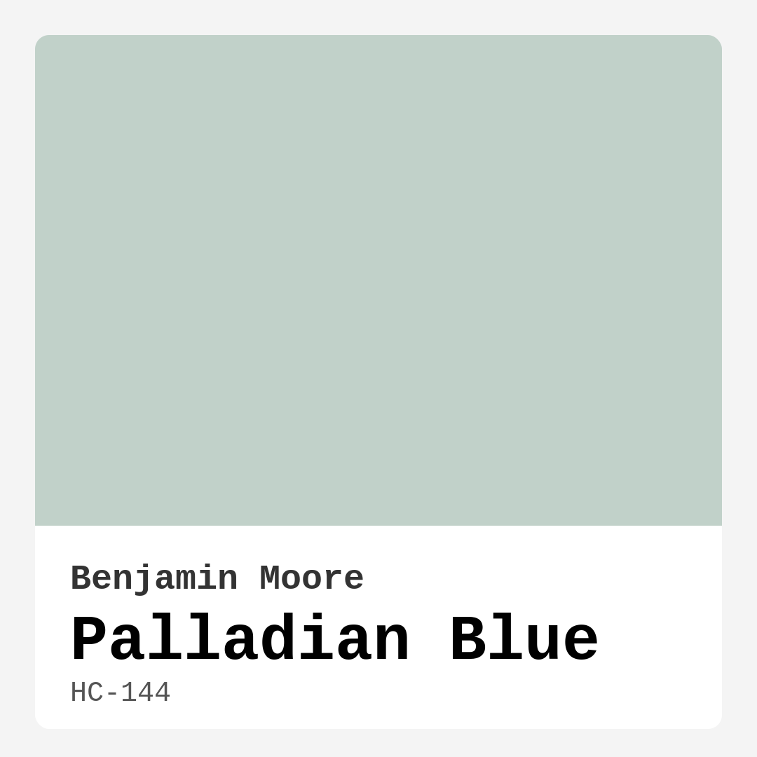 Palladian Blue HC-144 by Benjamin Moore