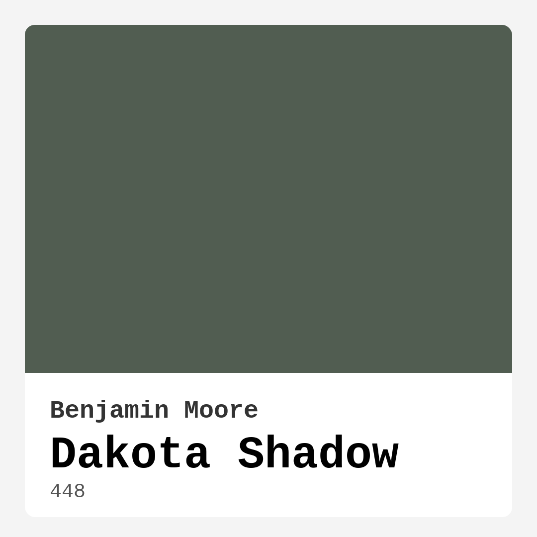 Dakota Shadow 448 by Benjamin Moore
