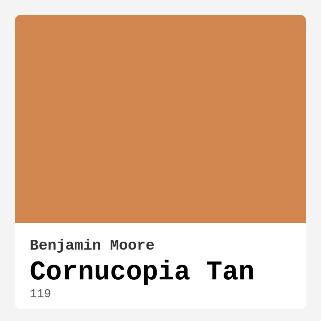 Cornucopia Tan 119 by Benjamin Moore
