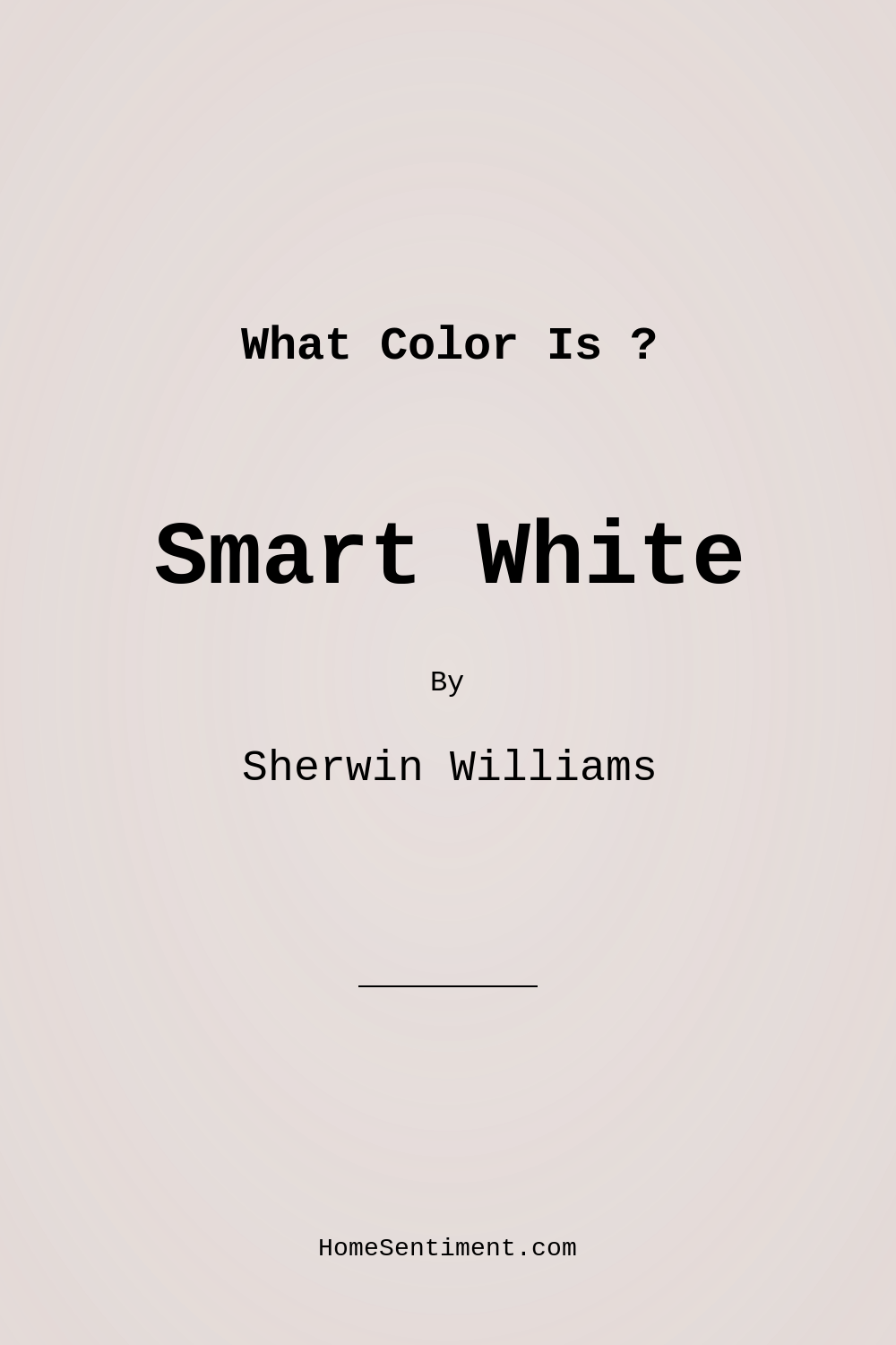 Smart White SW 6007 by Sherwin Williams
