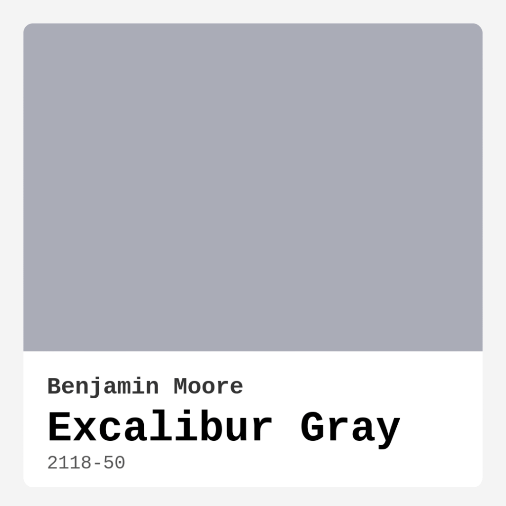 Excalibur Gray 2118-50 by Benjamin Moore