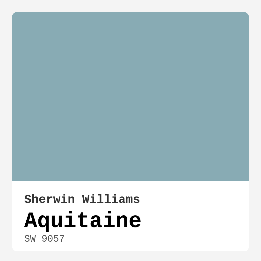 Aquitaine SW 9057 by Sherwin Williams