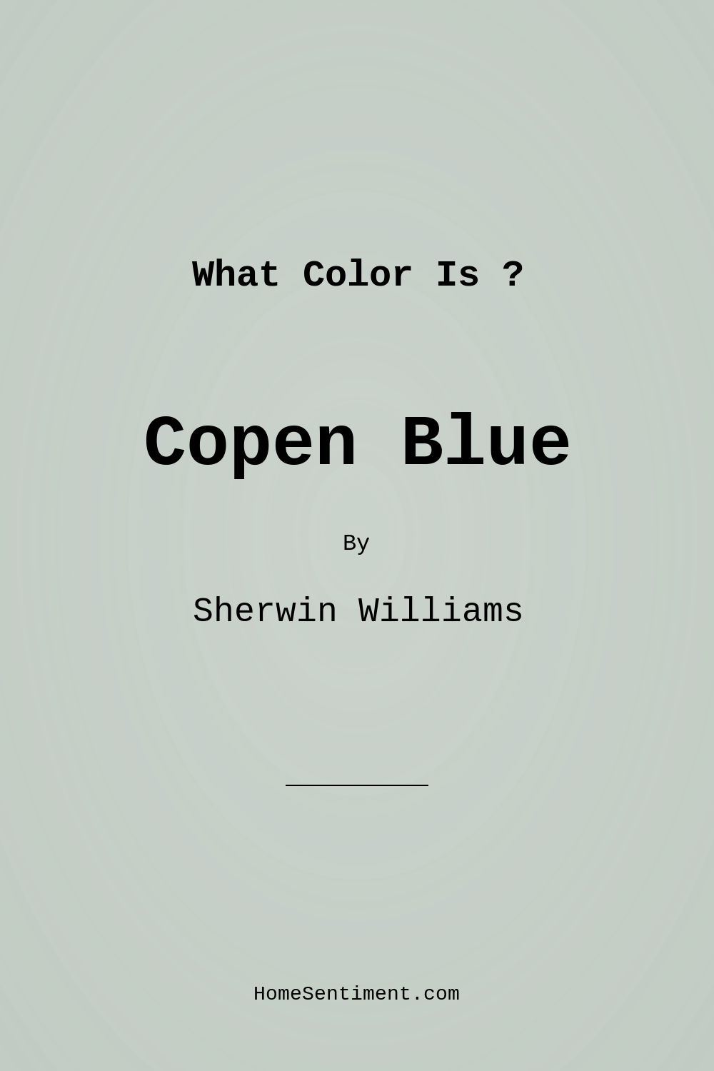 Copen Blue SW 0068 by Sherwin Williams