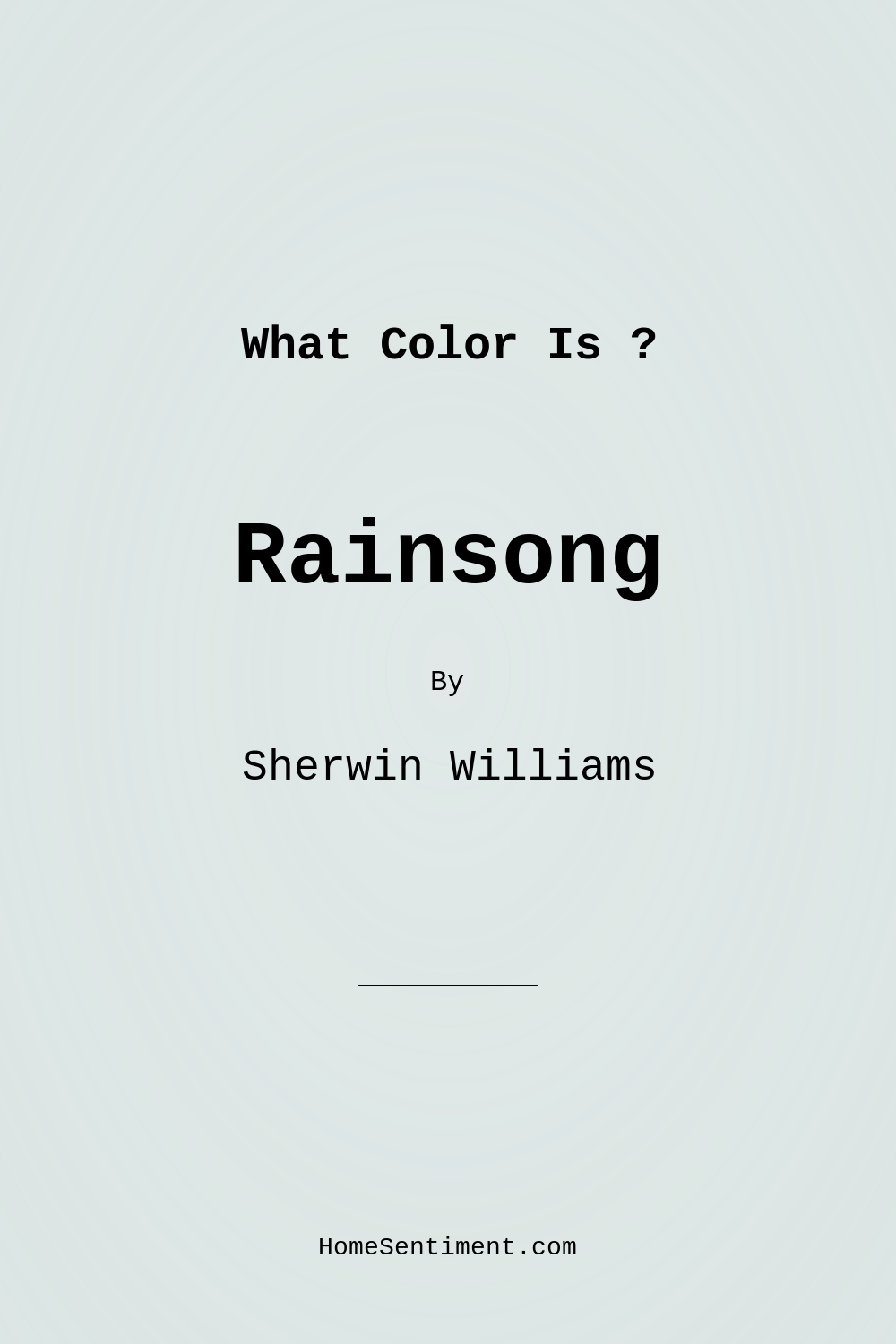 Rainsong SW 9681 by Sherwin Williams
