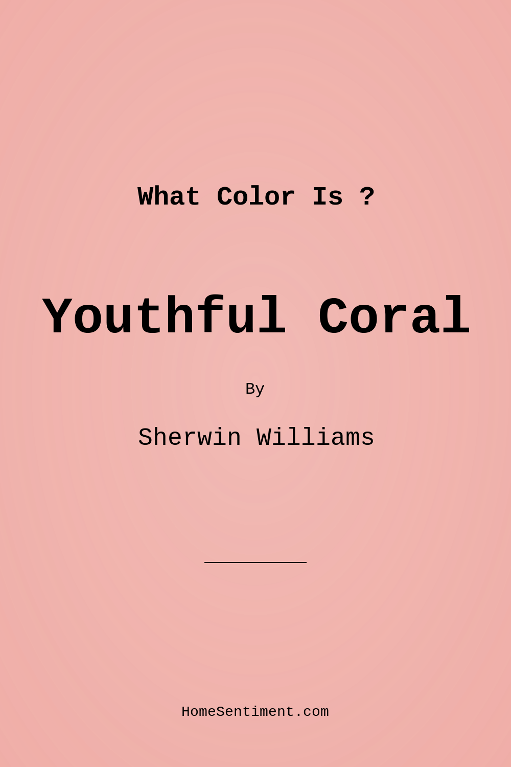 Youthful Coral SW 6604 by Sherwin Williams