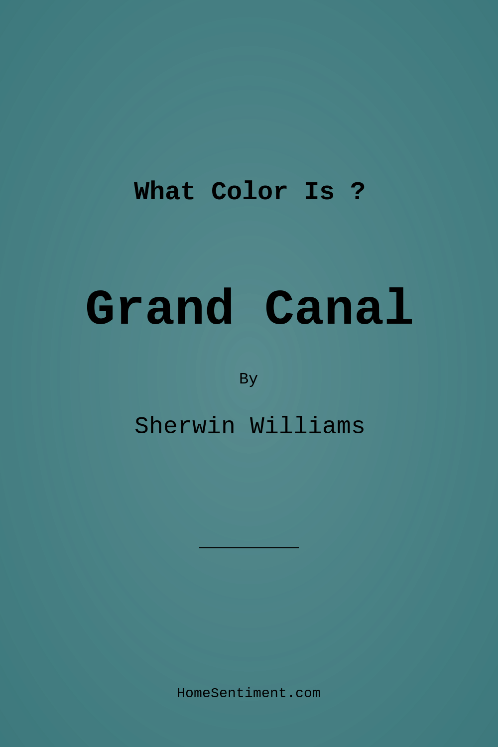 Grand Canal SW 6488 by Sherwin Williams
